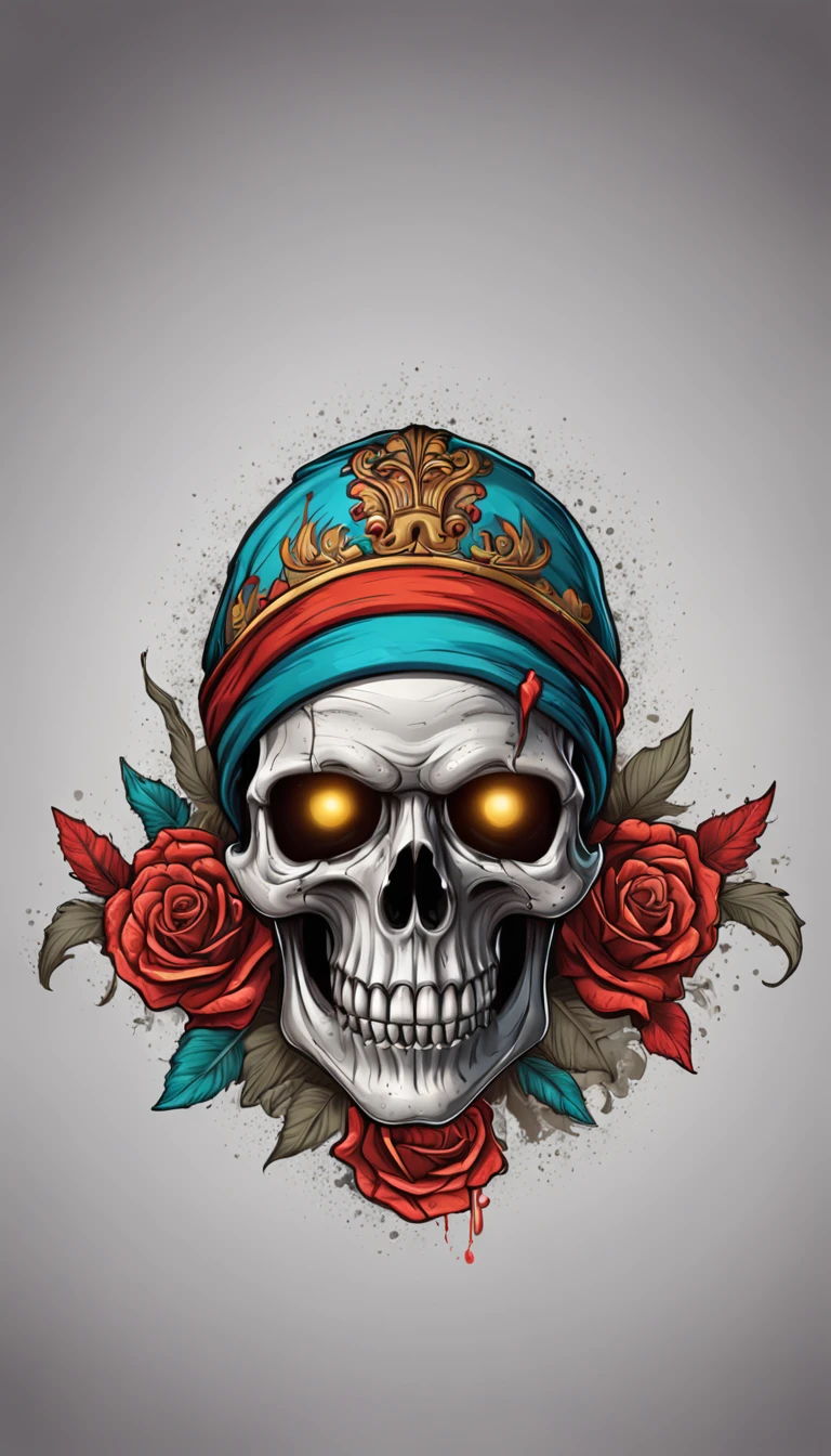 skull darth Vander, cartoon realístico centralized shild skull mandala