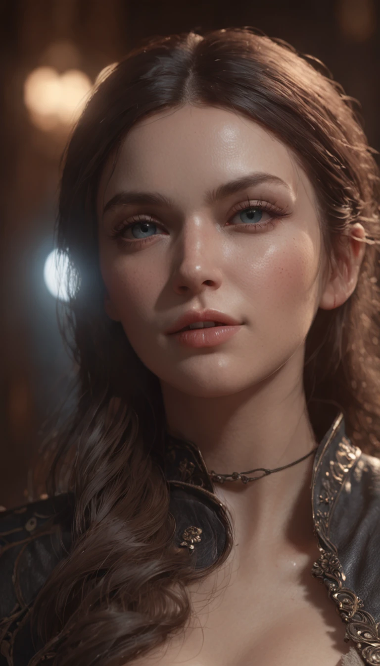 (professional 3d render:1.3) af (Realistic:1.3) most beautiful artwork photo in the world,a beautiful women , ((sexy figure women, nice set of boobs, cleavage, big hips)), beautiful face, blue eyes, seductive expression, full body 8k unity render, action shot, skin pore, very dark lighting, heavyshading, Detailed, Detailed face, (vibrant, photograph realistic, Realistic, Dramatic, Dark, Sharp focus, 8K), (Old leather garments damaged by weathering:1.4), ((((Wear fur)))), (Intricate:1.4), decadent, (Highly detailed:1.4), Digital painting, rendering by octane, art stations, concept-art, smooth, Sharp focus, illustration, Art germ, (loish:0.23), wlop ilya kuvshinov, and greg rutkowski and alphonse mucha gracias, (Global illumination, Studio light, volumettic light), heavy rain, particles floating, lotr, fantasy, elf, full bodyesbian, ((Dark and ancient city background:1.3)),CGSesociety,art stations