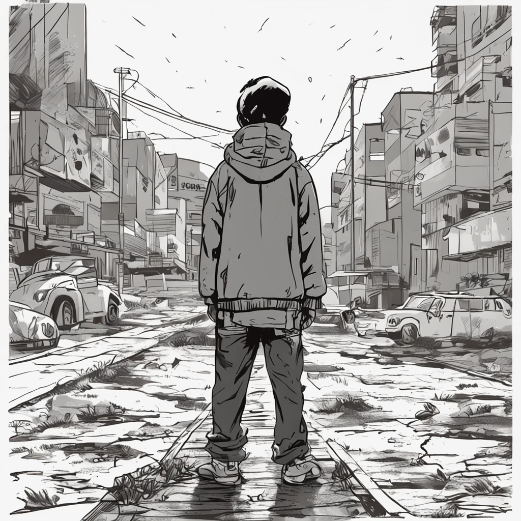 Choo lo lofi music boy standing black weather white background