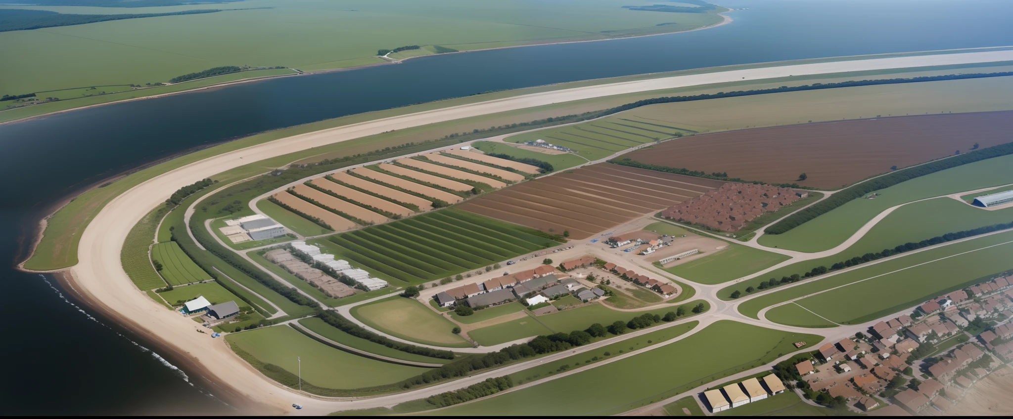 imagem; horizontalmente; feito por drone; of a subdivision under construction; mais perto do real; non-mountainous or coastal region; sales printing