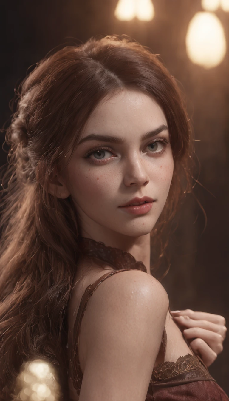(professional 3d render:1.3) af (Realistic:1.3) most beautiful artwork photo in the world,a beautiful women , ((sexy figure women, nice set of boobs, cleavage, big hips)), beautiful face, blue eyes, seductive expression, full body 8k unity render, action shot, skin pore, very dark lighting, heavyshading, Detailed, Detailed face, (vibrant, photograph realistic, Realistic, Dramatic, Dark, Sharp focus, 8K), (Old leather garments damaged by weathering:1.4), ((((Wear fur)))), (Intricate:1.4), decadent, (Highly detailed:1.4), Digital painting, rendering by octane, art stations, concept-art, smooth, Sharp focus, illustration, Art germ, (loish:0.23), wlop ilya kuvshinov, and greg rutkowski and alphonse mucha gracias, (Global illumination, Studio light, volumettic light), heavy rain, particles floating, lotr, fantasy, elf, full bodyesbian, ((Dark and ancient city background:1.3)),CGSesociety,art stations