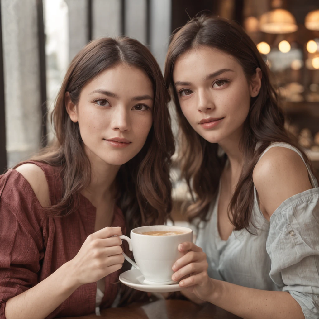 A group of friends gathered in a cozy coffee shop. They are in an environment illuminated by natural light filtered by curtains. They speak vividly, Everyone has a unique style, Reflected in their clothes and accessories.
The décor of the cafeteria was comfortable, Serve with a cup of coffee. Soft lighting creates a pleasant atmosphere. The image is hyper-realistic,With high definition.