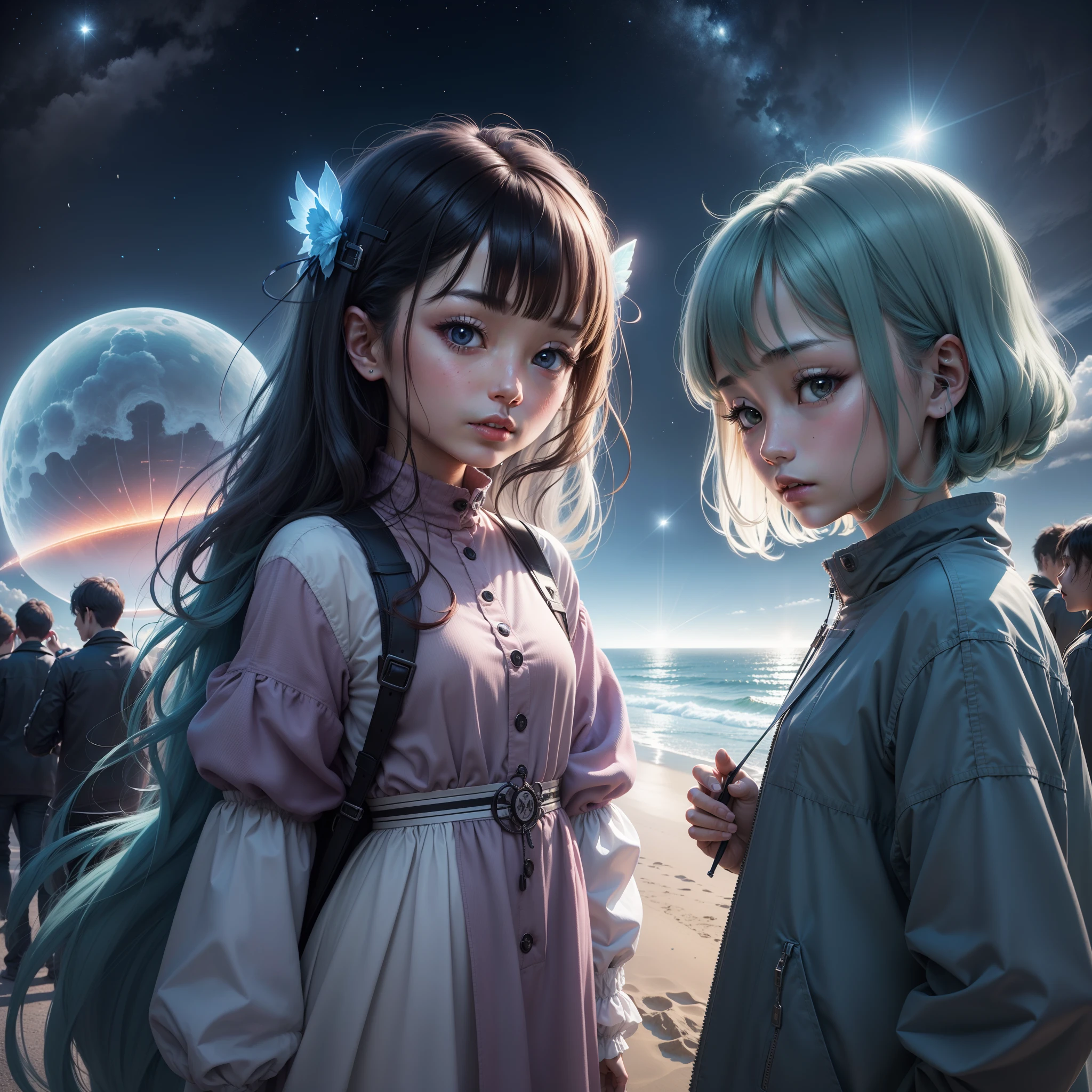 DNA、extraterrestrial、girl with