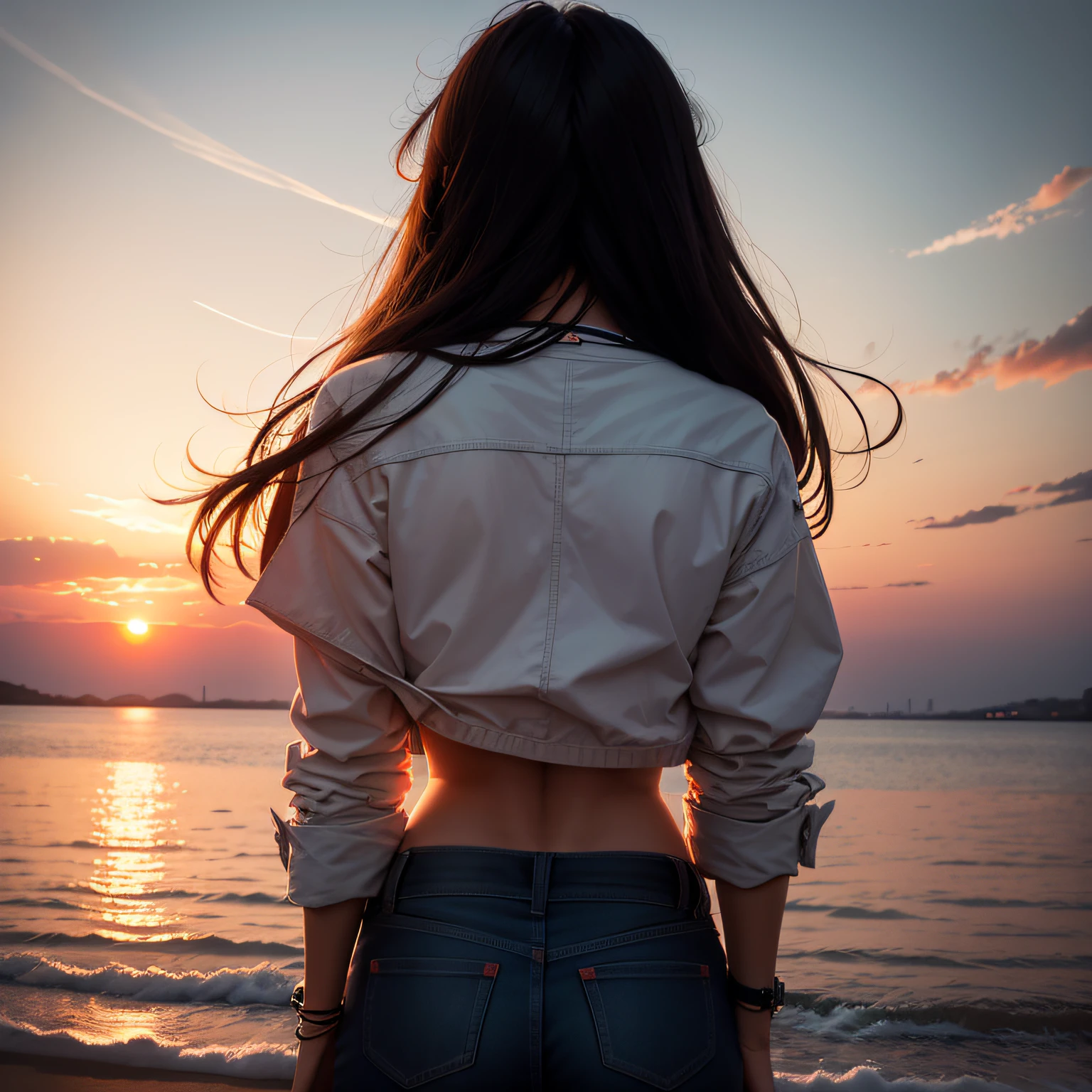 Give me a back in the sunset
