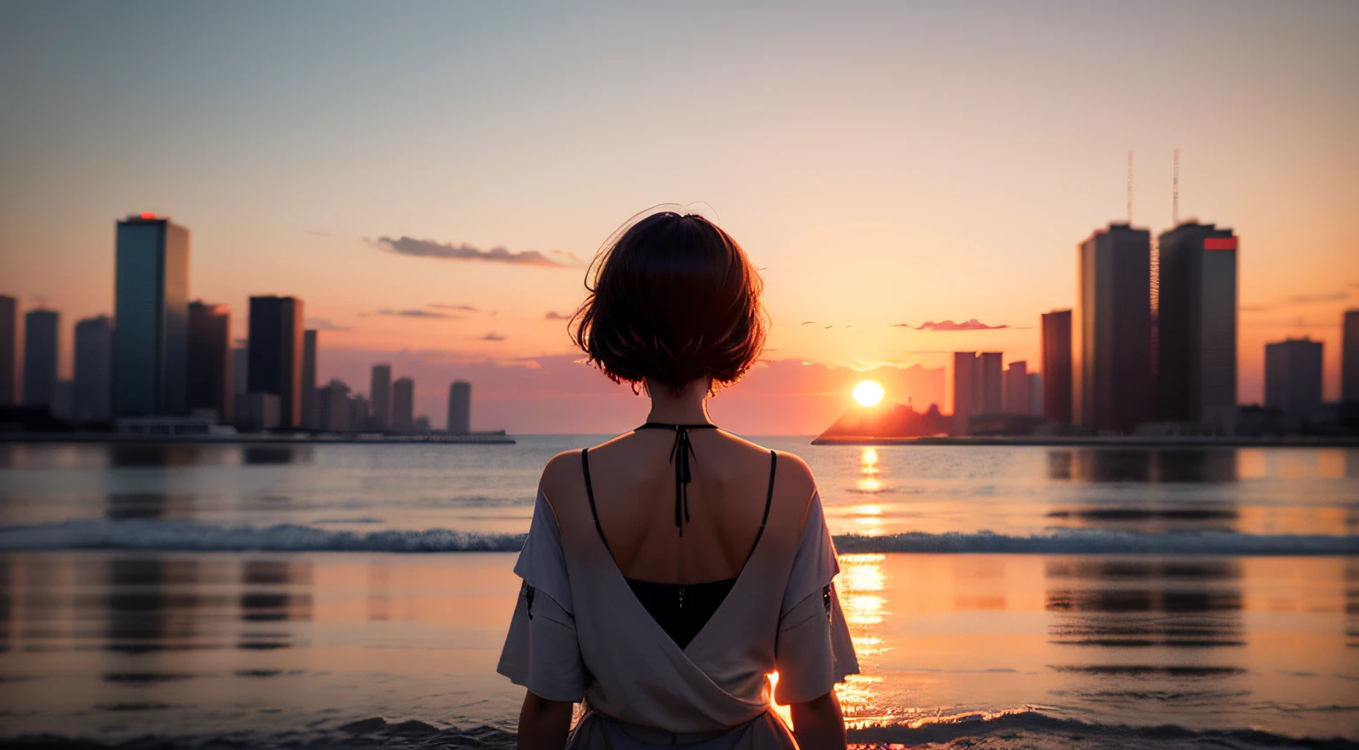 Give me a back in the sunset