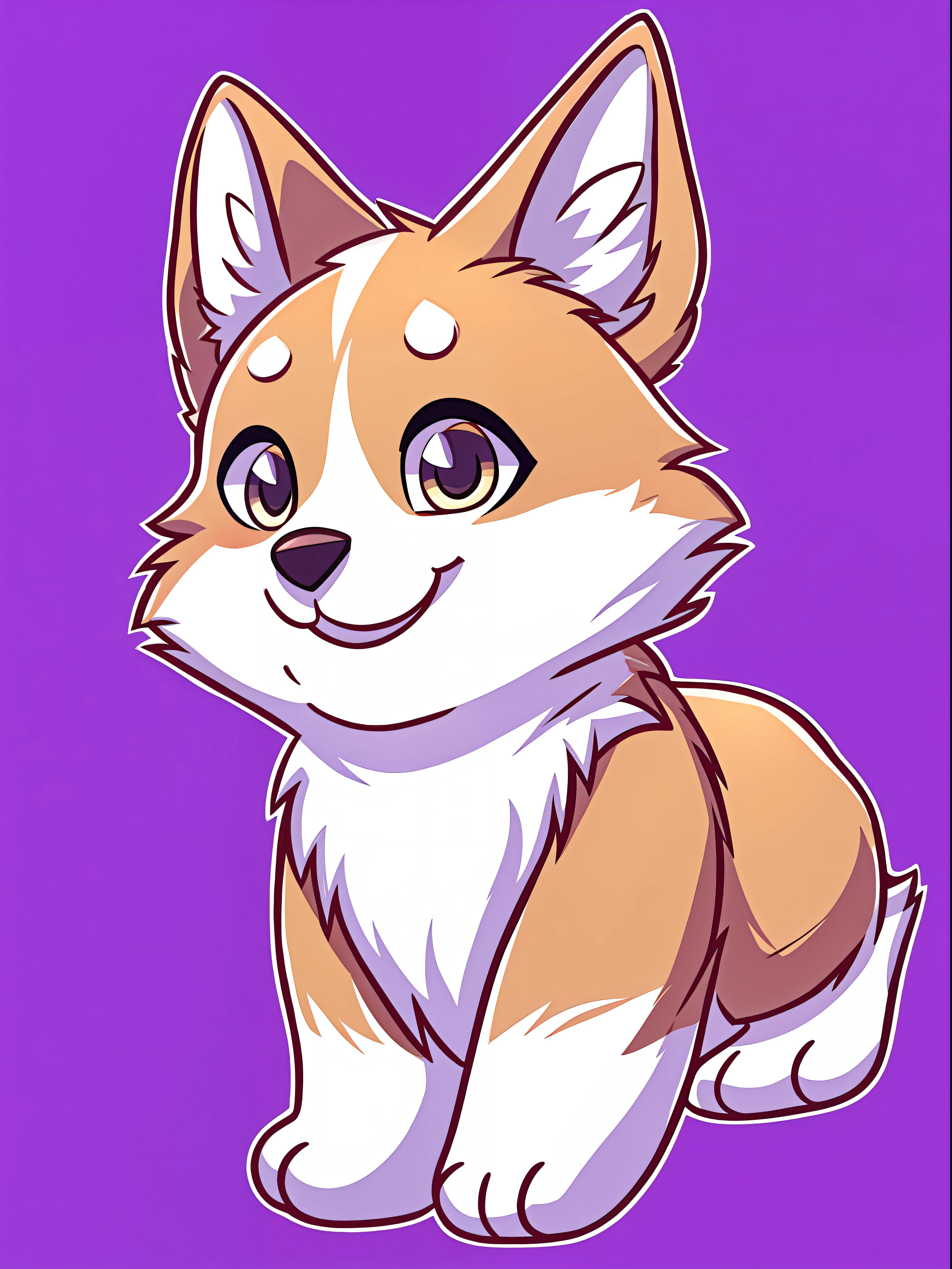 Cute little corgi,A warm and healing smile,Yellow-white,Vector graphics,Transparent background,in style of hayao miyazaki,Hand drawn illustration texture,best qualityer,16K HD