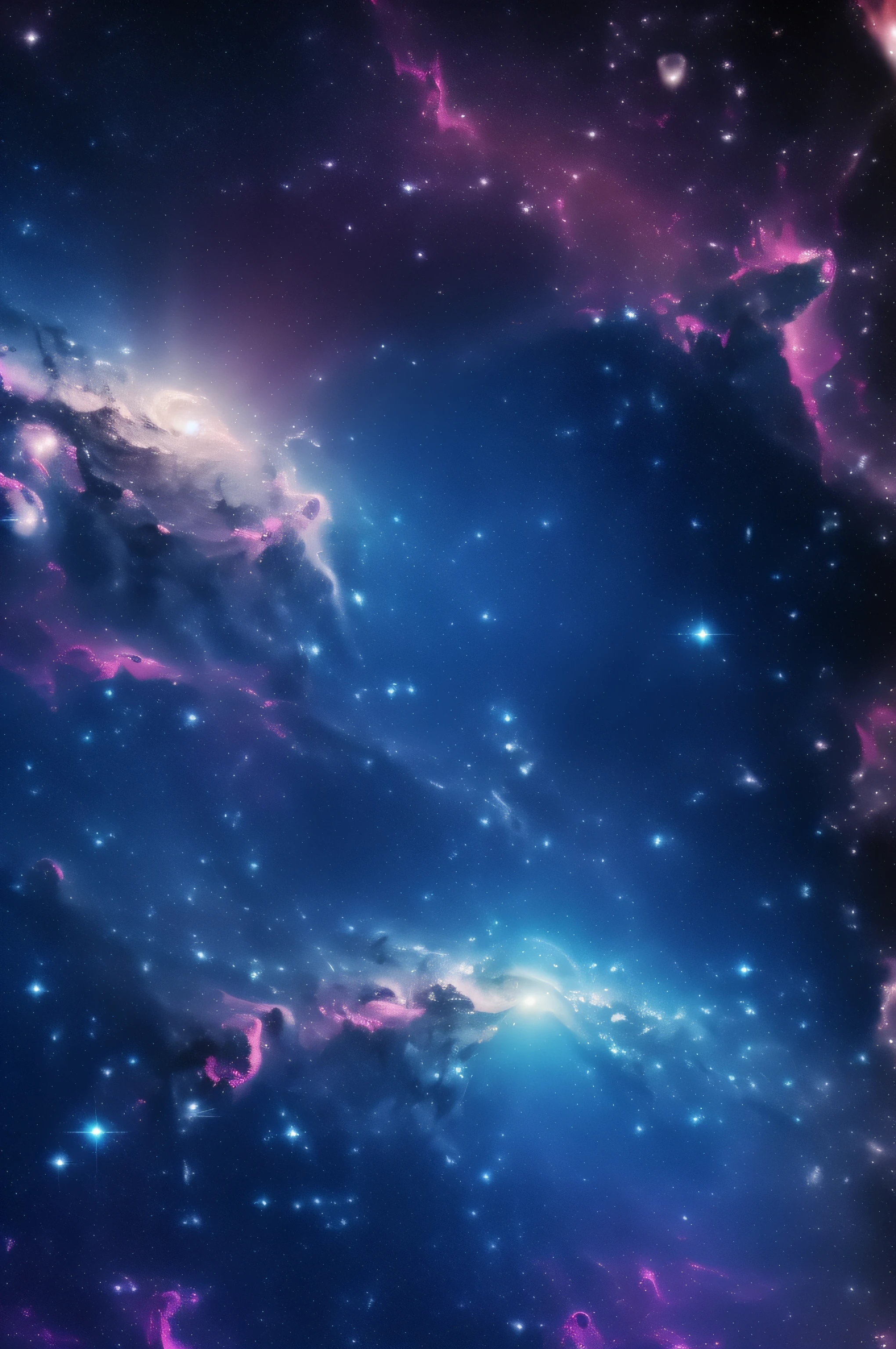 an image of the space, full of stars , nebula colors, no spaceships, no people, spectacular background image, spectacular space image