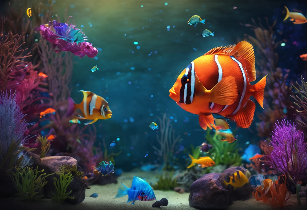 desktop customization fish