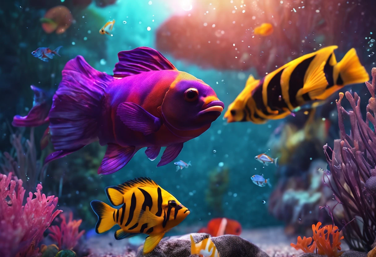 desktop customization fish