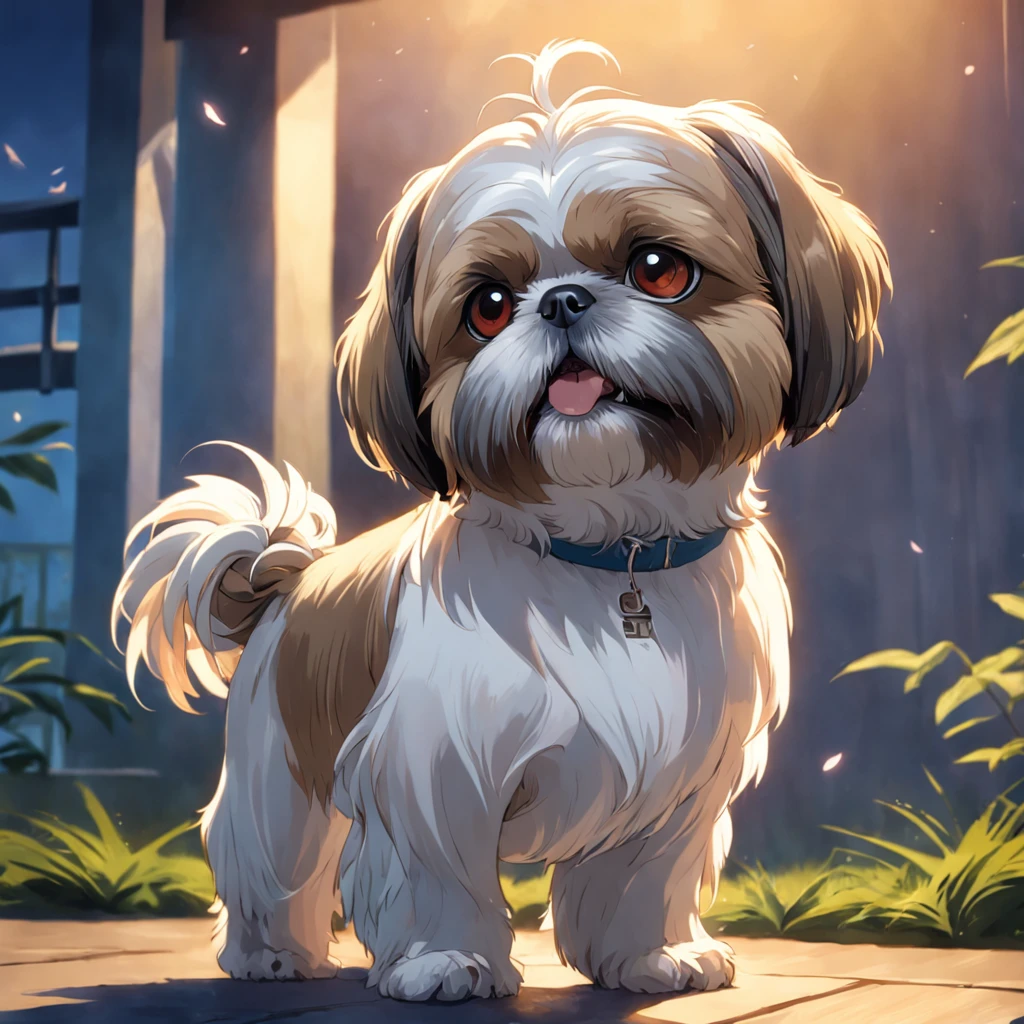 shih tzu doente no veterinario