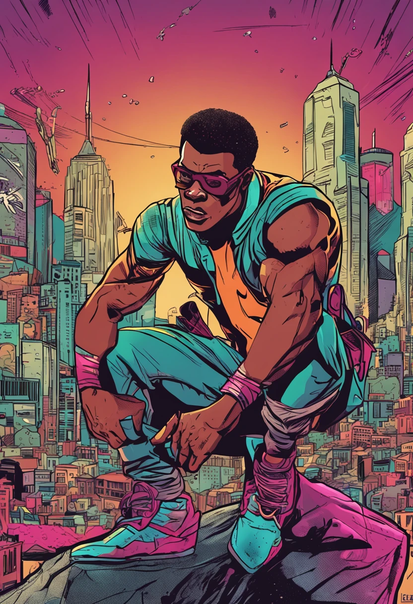 Crie um personagem humano, that he's a superhero and his power is HIP HOP