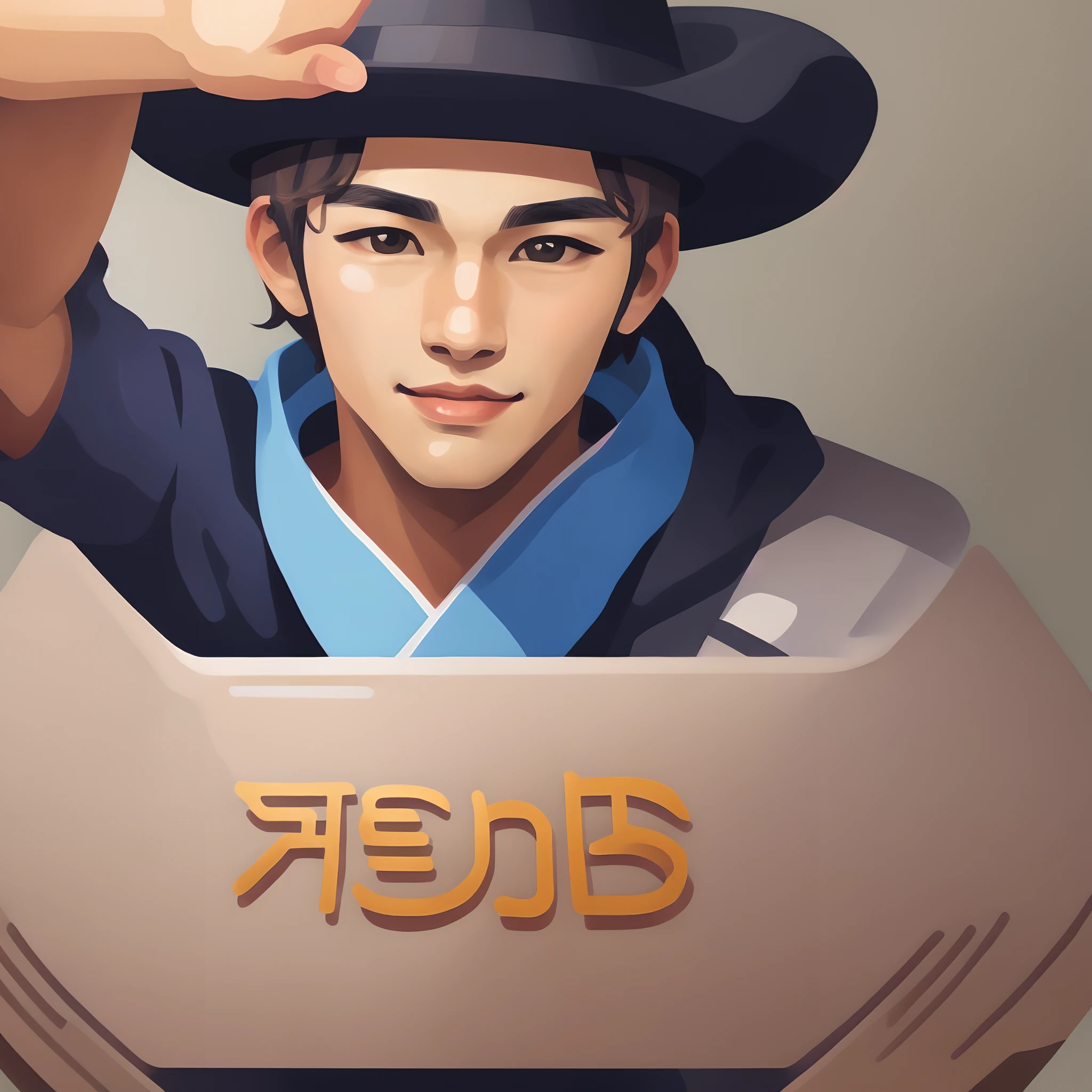 Selfie Garoto coreano lindo.