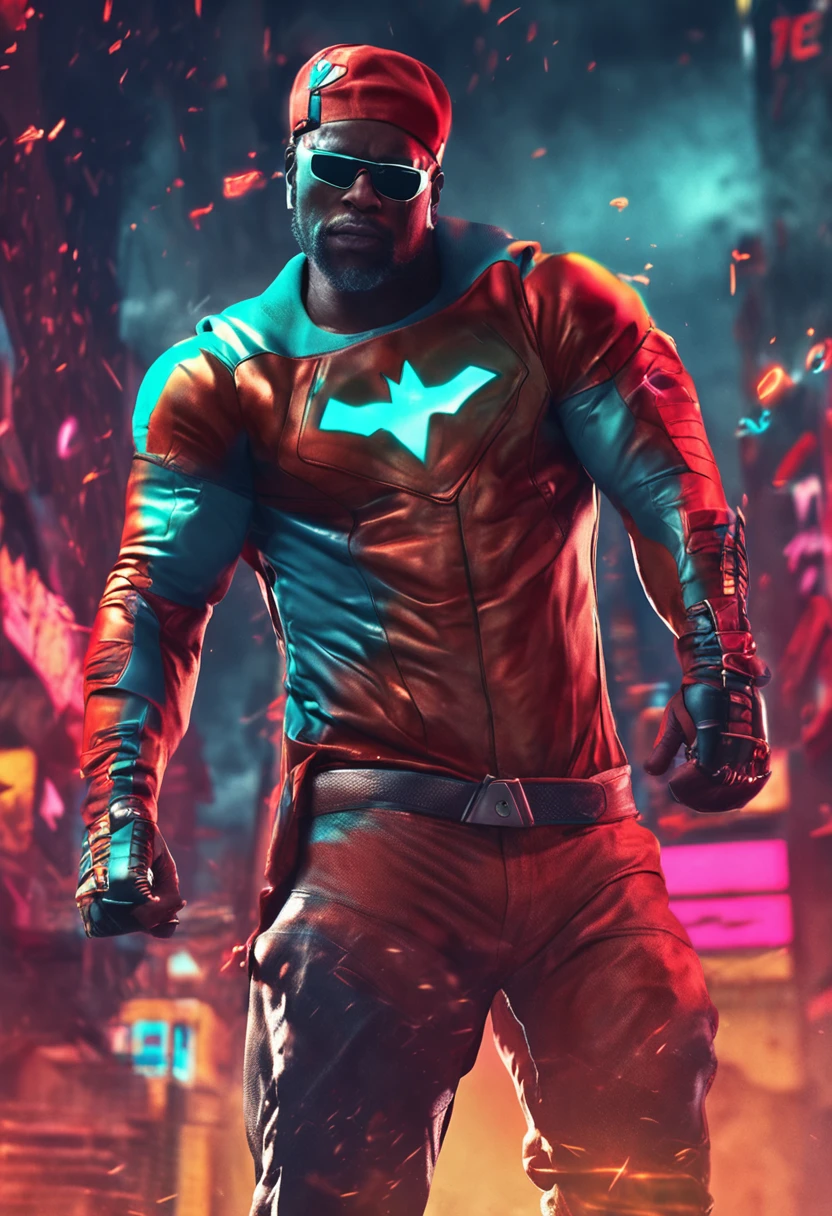 Crie um personagem humano, that he's a superhero and his power is HIP HOP
