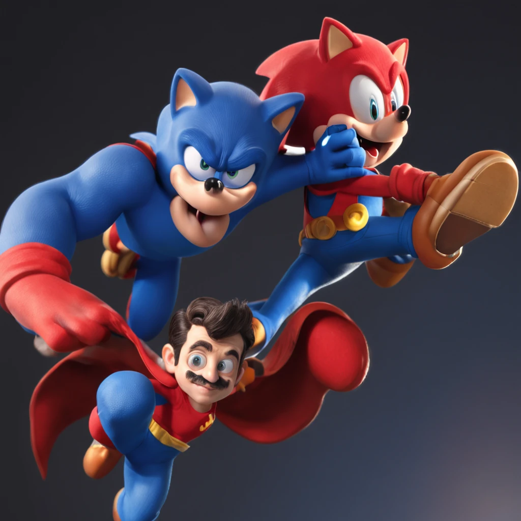 (Professional 3D rendering:1.3) de (Realistic:1.3) Foto de arte mais bonita do mundo, Apresenta foto selfie dos personagens Batman and Super Mario Bros and Sonic and Naruto and Goku and Spiderman, ((foto selfie dos personagens Batman and Super Mario Bros and Sonic and Naruto and Goku and Spiderman)), corpo inteiro 8k unidade render, anime, geek, very dark lighting, sombreamento pesado, circunstanciado, (vibrante, fotogrdeia realista, Realistic, Dramatic, Escuro, foco nítido, 8k), (intrincado:1.4), decadente, (altamente detalhado:1.4), pintura digital, rendering by octane, art stations, Conceito-Arte, liso, foco nítido, illustration, germe da arte, (Loish:0.23), Wlop Ilya Kuvshinov, e Greg Rutkowski e Alphonse Mucha Gracias, (global ilumination, studiolight, Light Volumetric), chuva forte, floating particles, patife, fantasia, Onze, corpo inteiroesbian, ((Space background with galaxy colors)),CGSesociedade,art stations