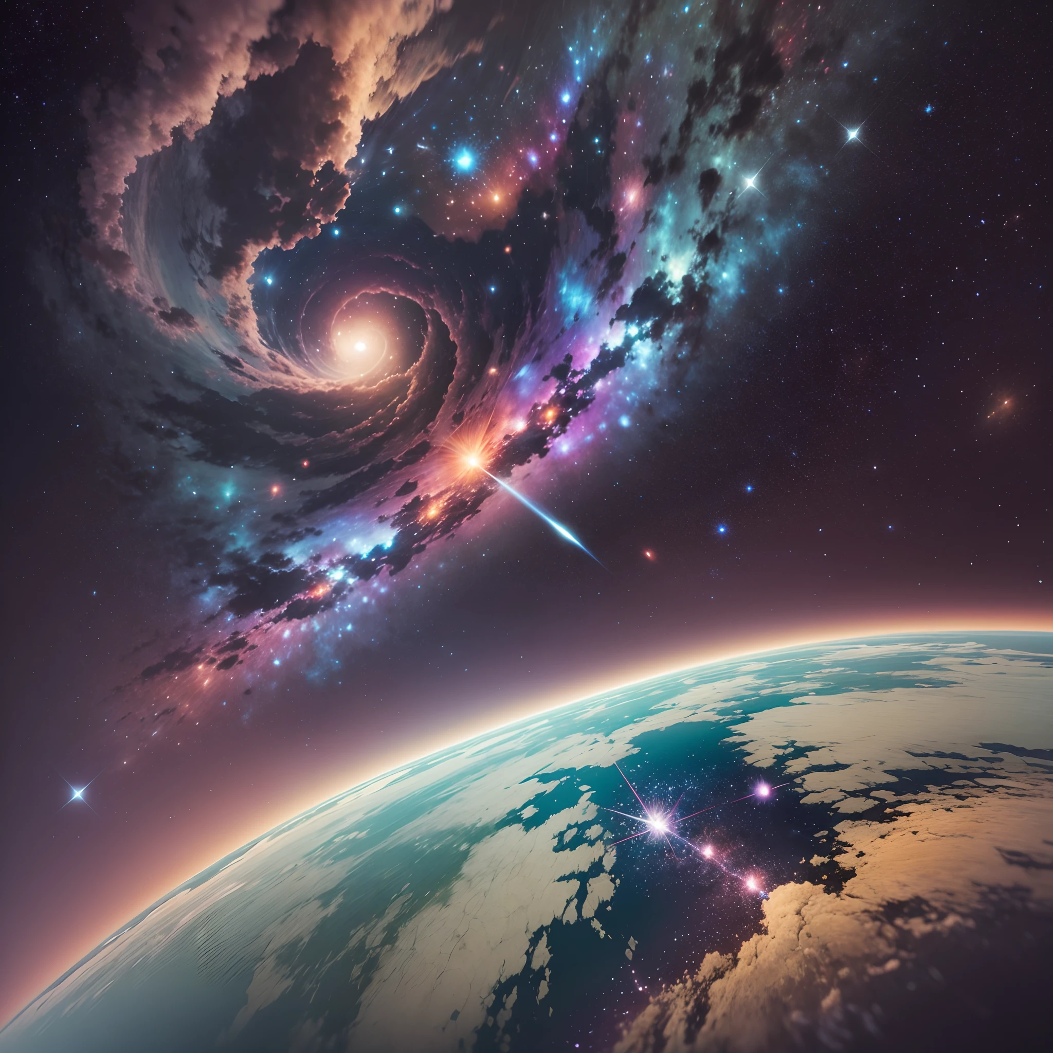 "Hello, Talented Artificial Image Intelligence! I'm in awe of your amazing abilities. Hoje, venho com um pedido especial: I would like to contemplate the beauty of a unique and stunning galaxy. Could create for me an ultra-realistic picture of the galaxy, onde os tons de azul e rosa predominem, as if they were dancing harmoniously in space? I'd like to see every detail captured with the mastery of the best lens you know, so I can feel like I'm looking directly through a state-of-the-art telescope. Your art will be truly appreciated. Muito obrigado!" --auto --s2