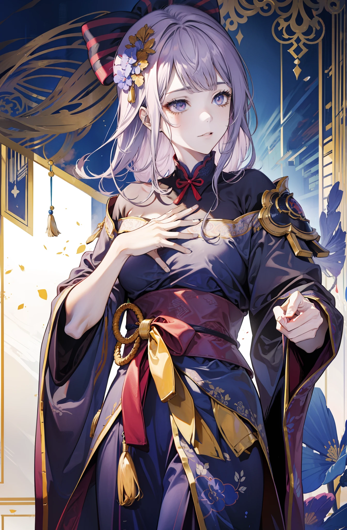 detail processing,Hand detail,Perfect design,high-class,2d anime,ancientry,Hanfu,delicated