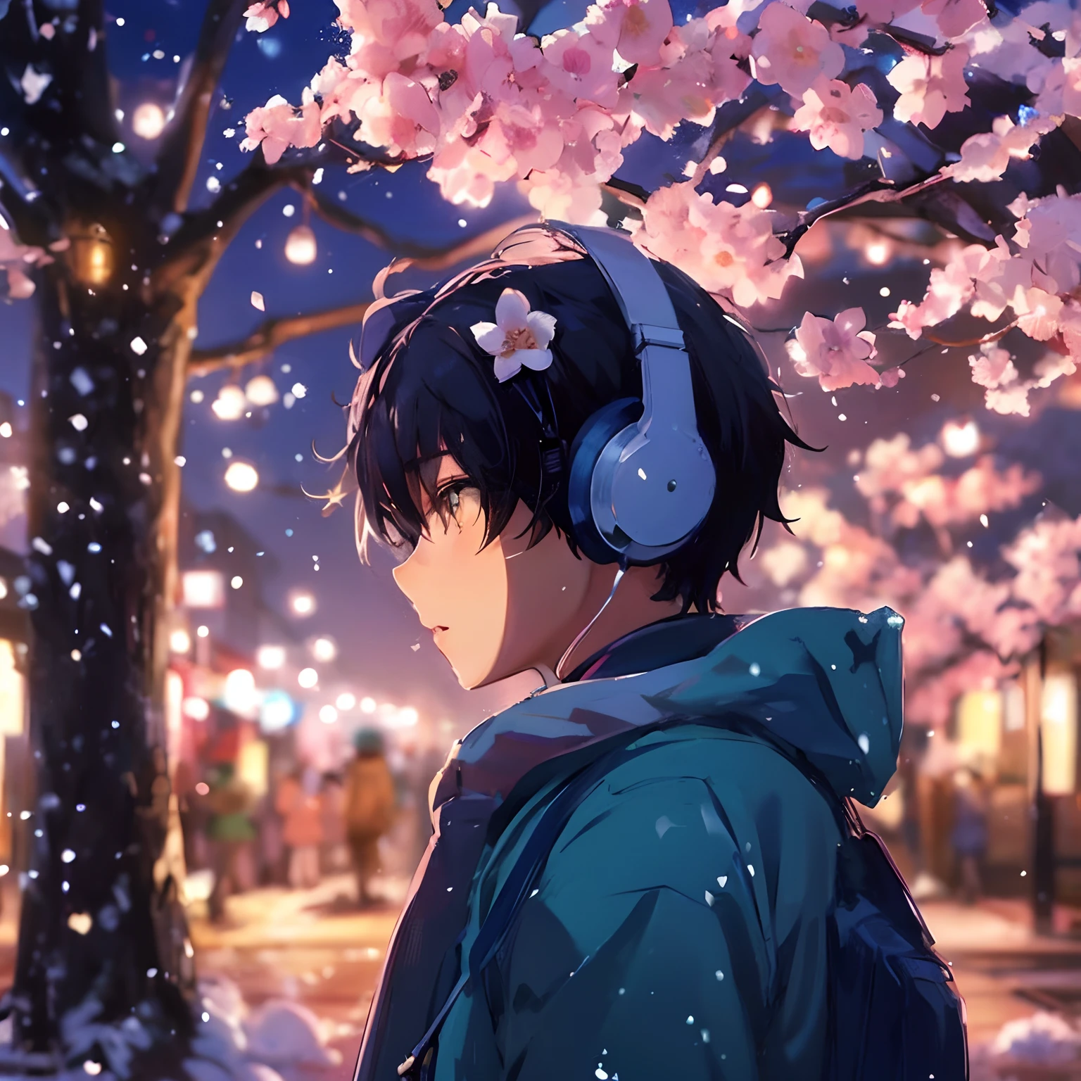 anime com fones de ouvido na neve, anime asthetic, Anime Wallpaper 4k, 4k anime wallpapers, anime aesthetic, night core, estilo anime 4K, Anime Wallaper, seasons!! : 🌸 ☀ 🍂 ❄, anime vibes, Papel de parede anime 4k, Anime Art Wallpaper 4K, Anime Art Wallpaper 4K, ( ( Makoto Shinkai ) )