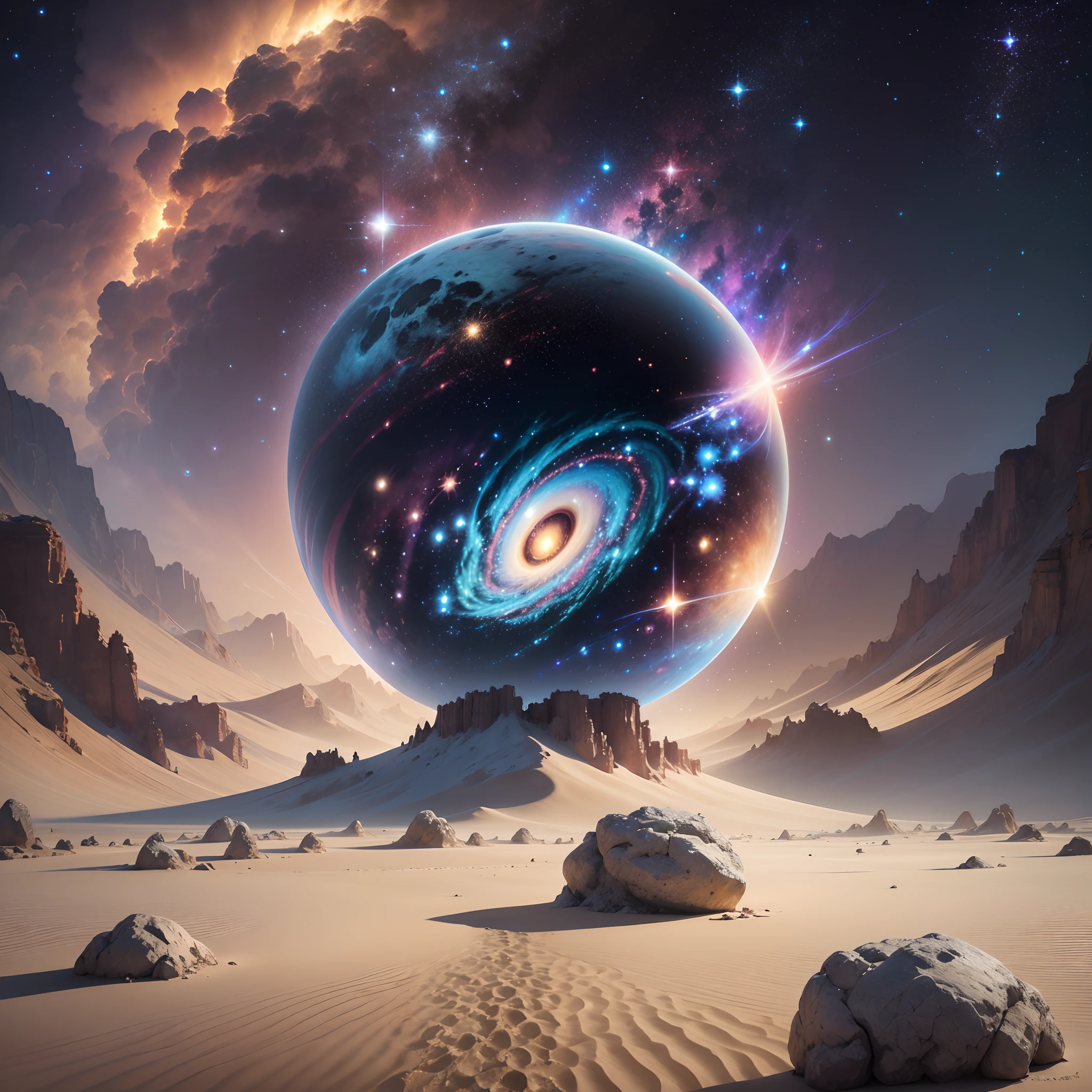 origin of life and galaxy hyper realistic and imagenary brillancy --auto --s2
