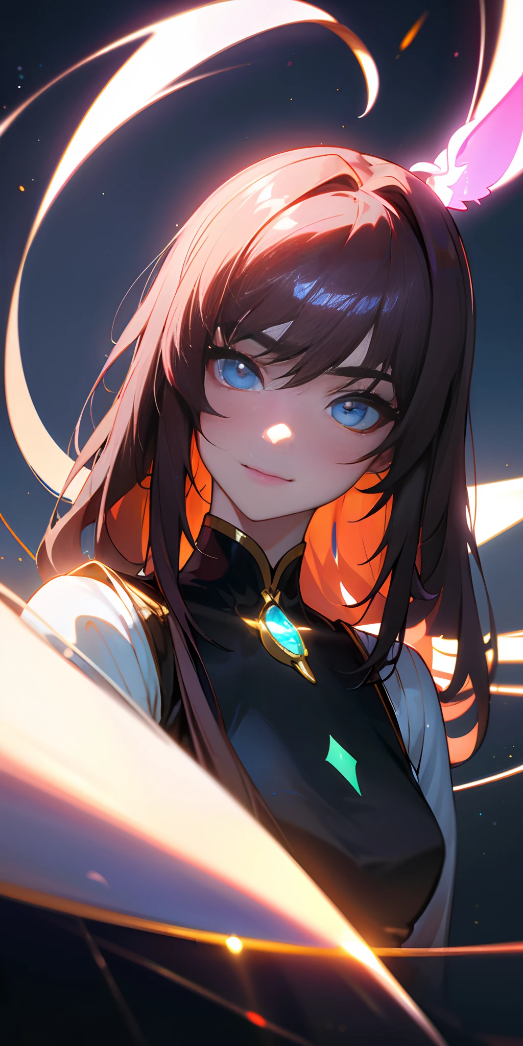 (Photorealsitic:1.4), (tmasterpiece, side lights, exquisite and beautiful eyes: 1.2), tmasterpiece*porate, hentail realism, 3D 顔, glowing light eyes, Shiny hair, Glossy glossy skin, 独奏, embarrassed from, (hason),sportrait、Upper body portrait、（small tits）、