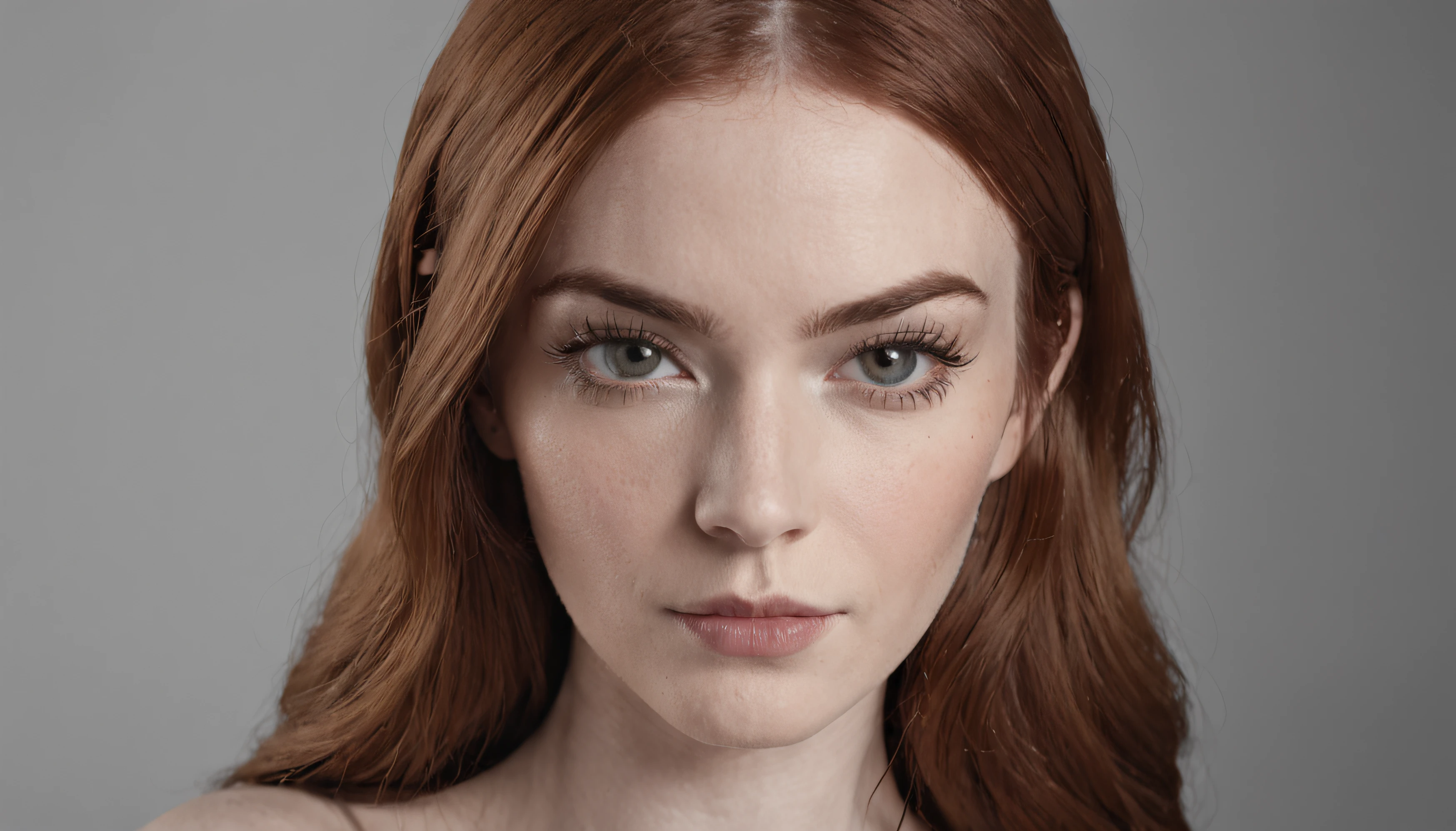 (fotografia em close-up de uma mulher inspirada em Karen Gillan), T-shirt logo in conical fine contour style, spelling view, arte em (fundo vazio:1.4)Hands, (em um plano de fundo preto escuro:1.4), Looking at camera, posing for camera.