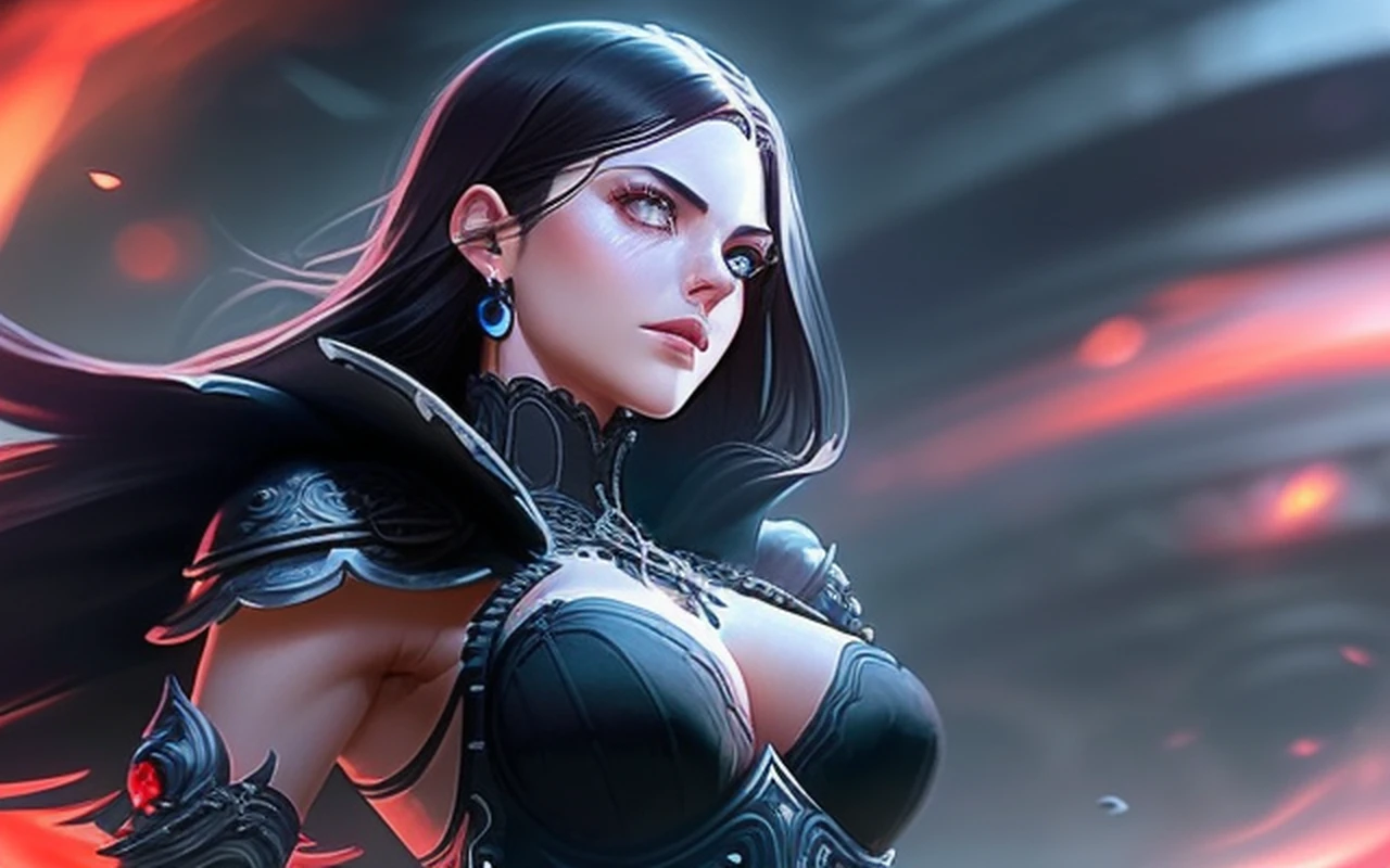 analog style, ((intricate details)), full torso shot, cold lighting, beautiful, ((pale gothic evil princess)), (black hair), (intricate), ((skeletal skimpy onyx dress armor)), ((skimpy)), ((intricate pointed obsidian crown)), ((intense shadows)), ((thick outlines)), dynamic pose, windblown hair, perfect face, (realistic eyes), round iris, (((red eyes))), perfect eyes, intricate, complex, Helios 44-2, swirly bokeh, trending on artstation, sharp focus, studio photo, intricate details, highly detailed, sharp, dnd character portrait, perfect lighting, (((illustration style, Masterpiece, by artgerm and greg rutkowski))), cinematic lighting, 8k