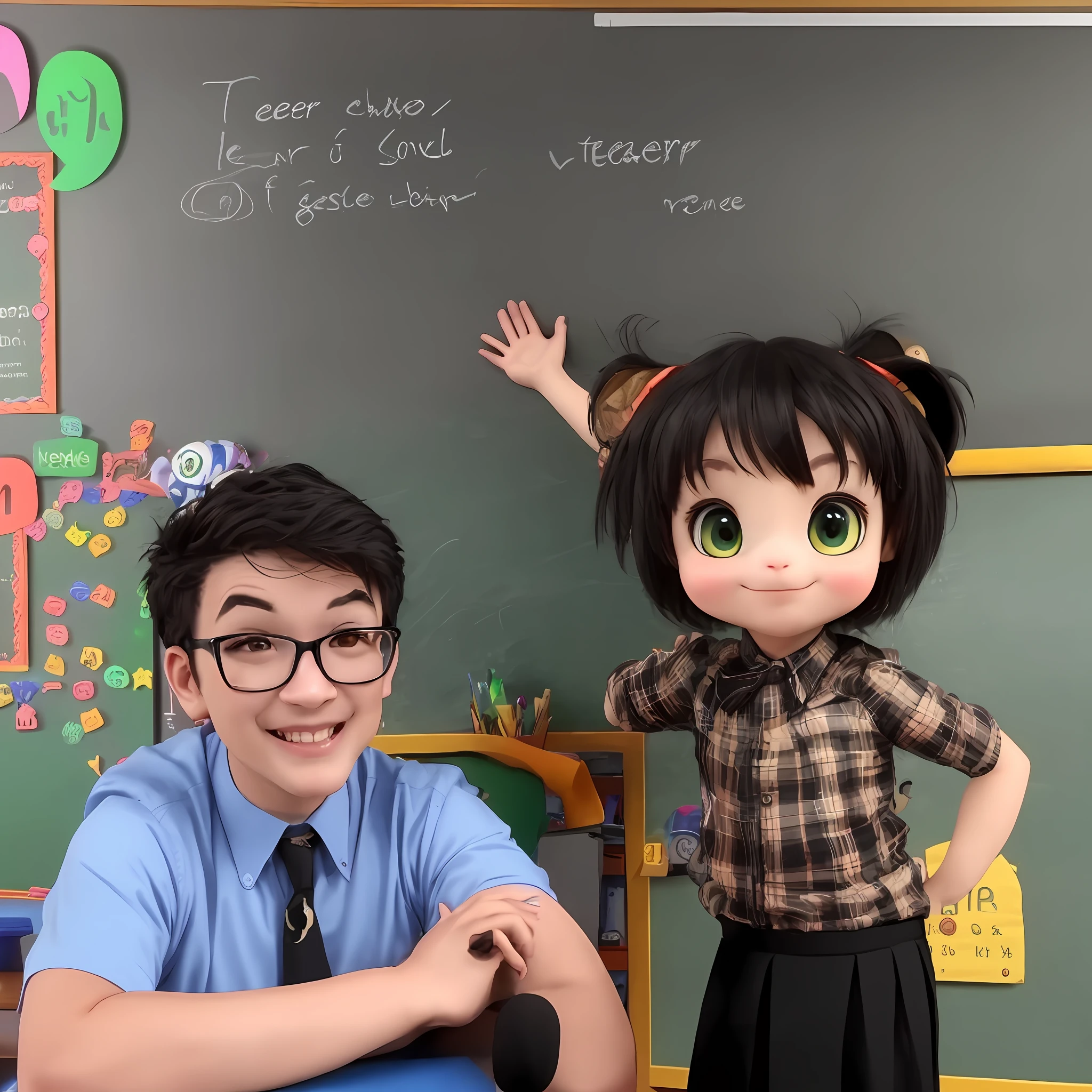 I need my realistic avatar for my YouTube channel. I am a teacher so i neec in teacher pose