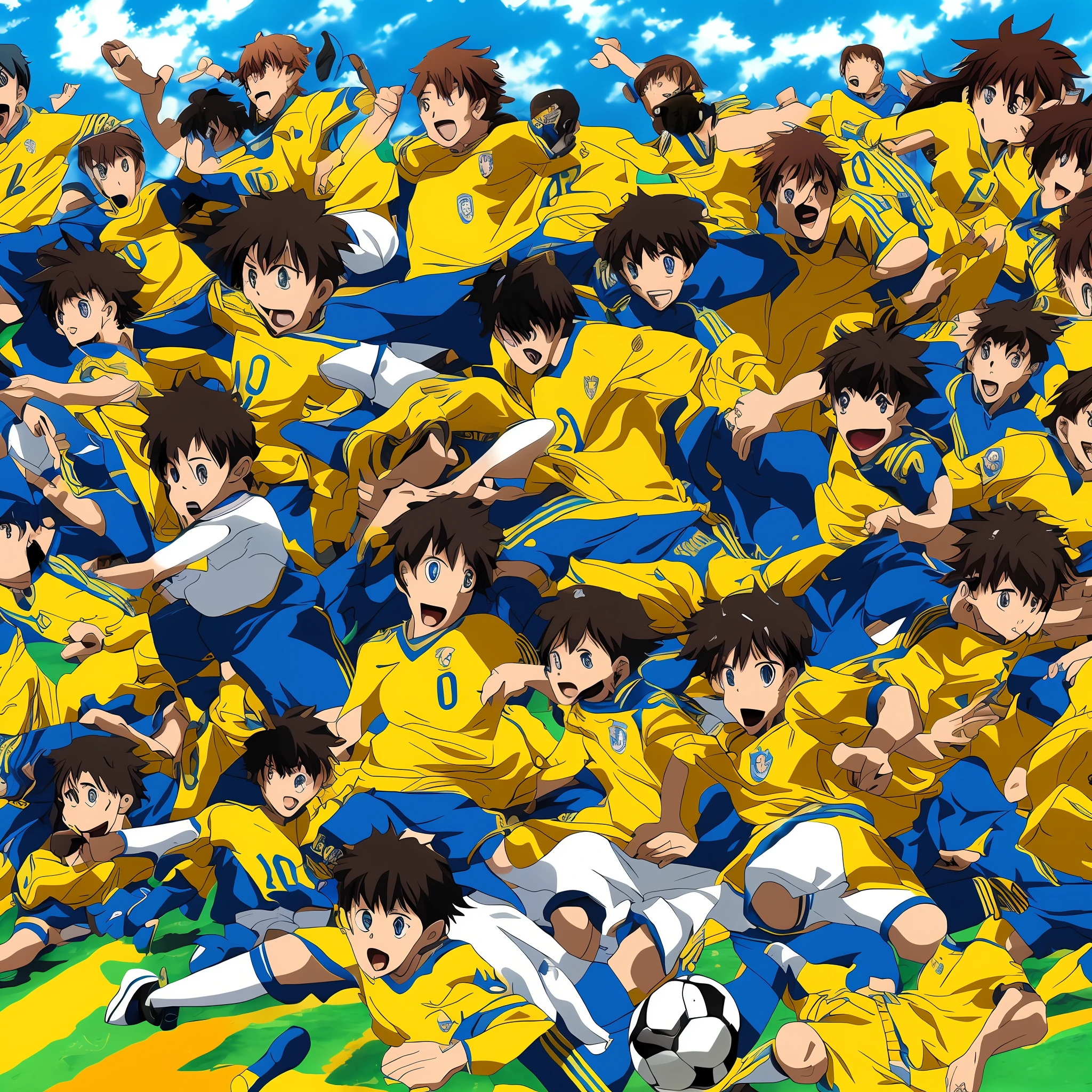 Futebol brasileiro em forma de anime