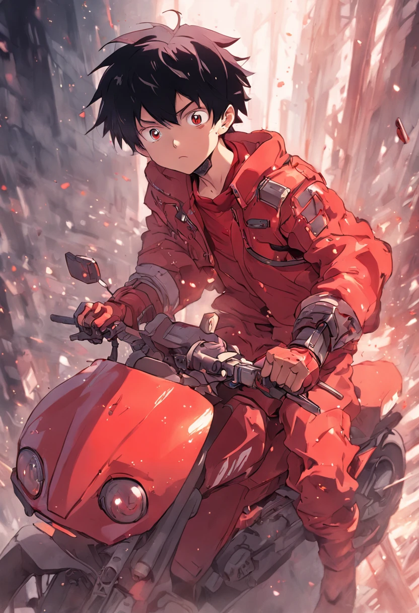 moto futurista do personagem kaneda do anime akira