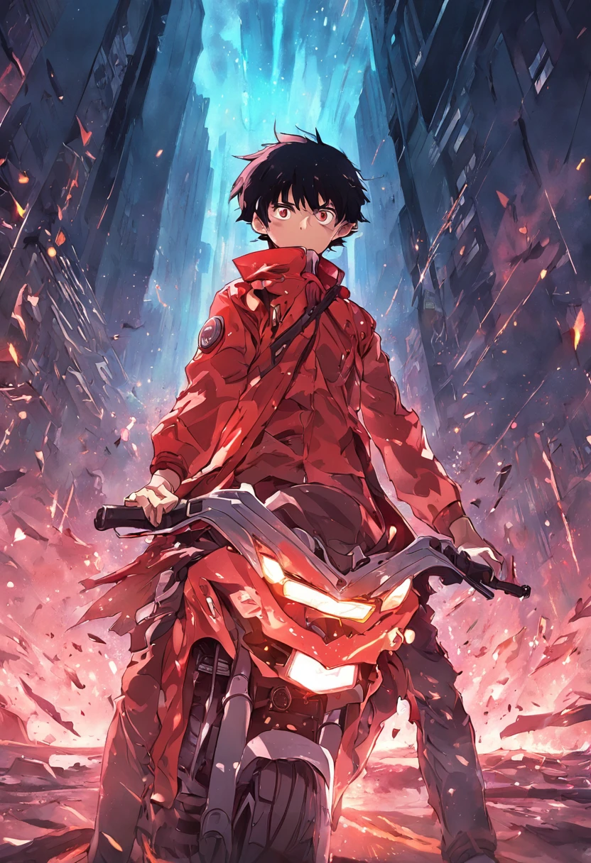 moto futurista do personagem kaneda do anime akira