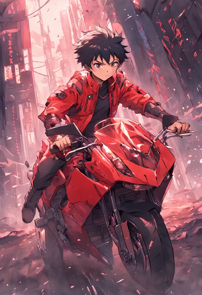 moto futurista do personagem kaneda do anime akira