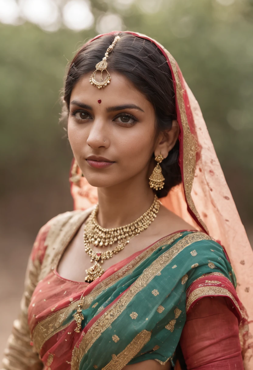 Fille indienne , gros seins,