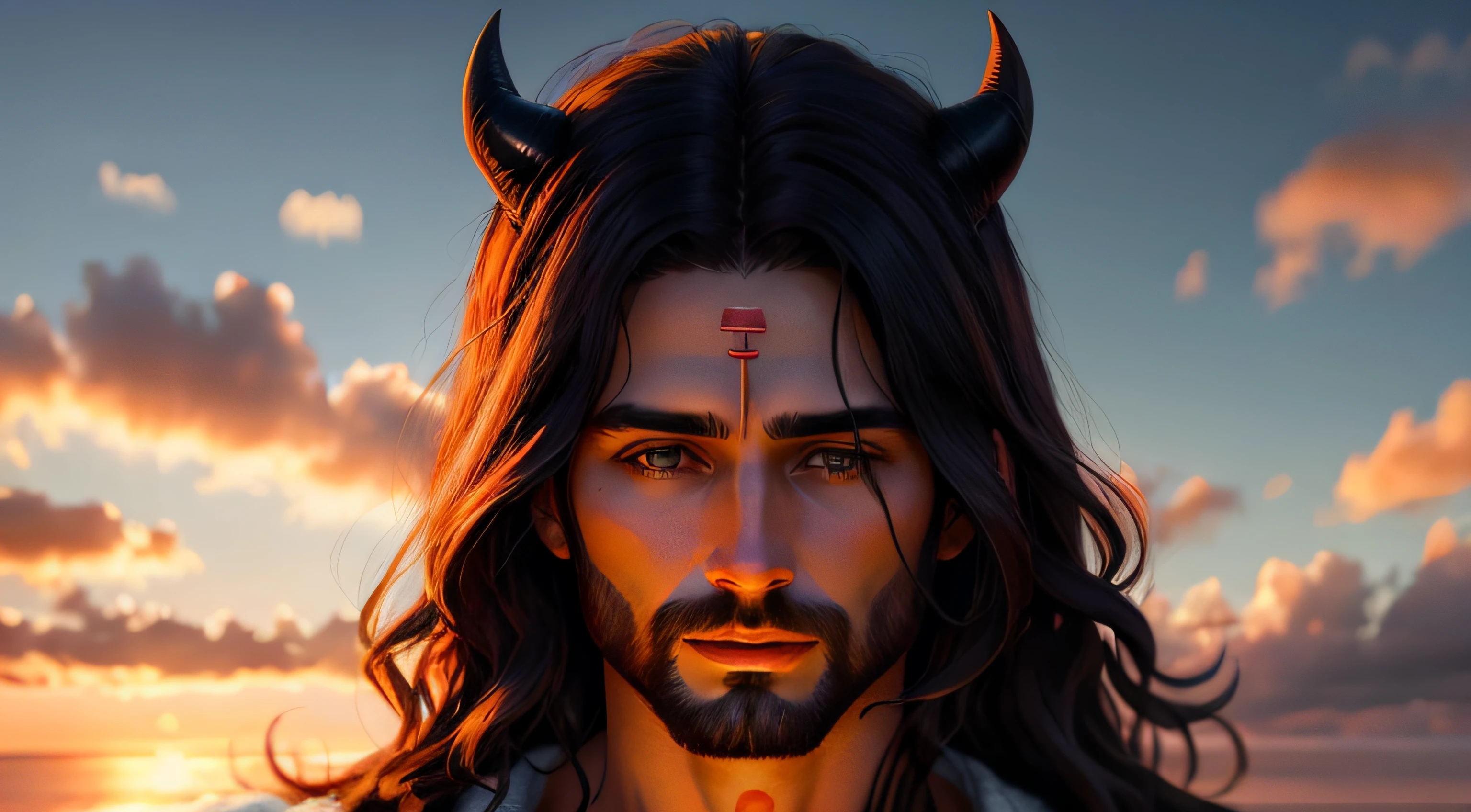 jesus e satanas se olhando de frente, Realistic, 8k