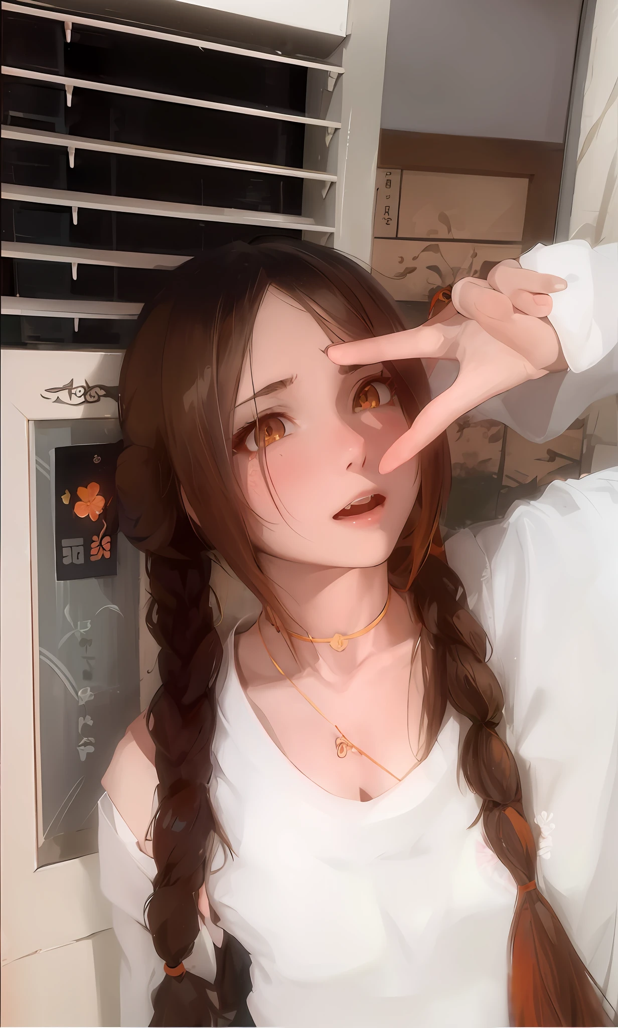 masterpiece, best quality, highres, 1girl, blonde hair, medium hair, asymmetrical hair, floating hair, hair between eyes, high ponytail, sidelocks, hair ornament, fish hair ornament, tassel, kanzashi, bangs, orange eyes, open mouth, smile, teeth, upper teeth only, choker, red choker, pendant choker, butterfly choker, collarbone, tattoo, chest tattoo, flower tattoo, cleavage, medium breasts, thighs, bandages, bandaged leg, sarashi, budget sarashi, chest sarashi, black sash, hadanugi dousa, houkisei, japanese clothes, kimono, kinchaku, obi, obiage, obijime, orange kimono, pouch, print kimono, rope, sash, shimenawa, short kimono, single bare shoulder, vision (genshin impact), east asian architecture, cherry blossoms, full body, squatting, sparkler, night, firework, holding firework, legs together, feet, single glove, single fingerless glove, wristband, black socks,