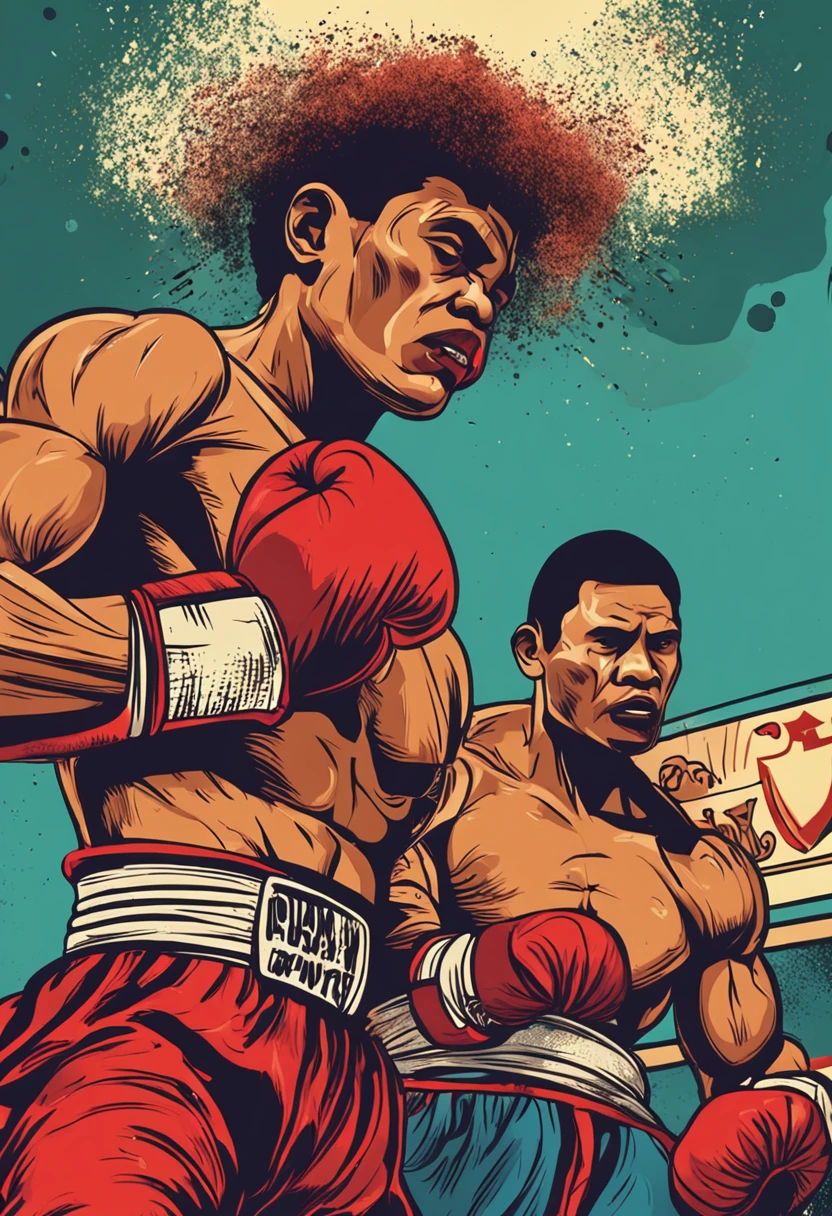 dois lutadores de muay thai