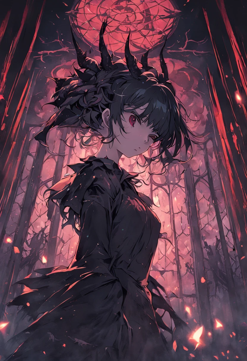 Dark and captivating artwork depicting a gothic interpretation of horror-themed horoscope.
