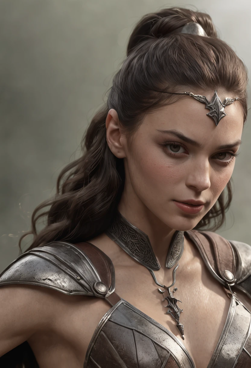 Gal Gadot, Mulher guerreira super legal, bikini armor, fundo do campo de batalha, corpo sexy, rosto e olhos detalhados, quebrar,circunstanciado,Realistic,arte digital 4K altamente detalhada,octan render, bioluminic, Concept art break with 8K resolution, realismo,by Mappa Studios,master part,melhor qualidade,artes oficiais,illustartion,linha clara,(Fresco_Cor),perfect composition,absurdo, fantasia,concentrado,regra de terceiro, (full-body-shot:-0.6)