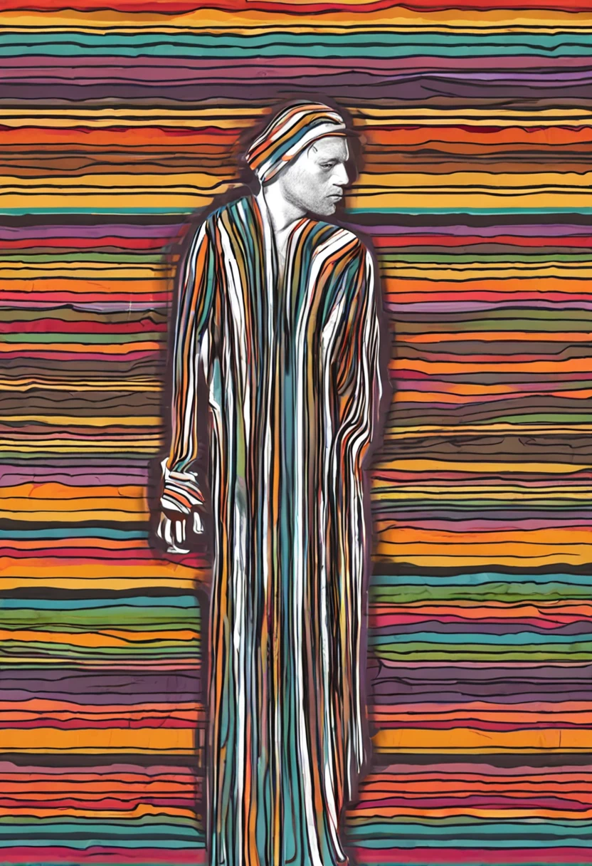 Fantasma, striped sheet, desenho, fofinho