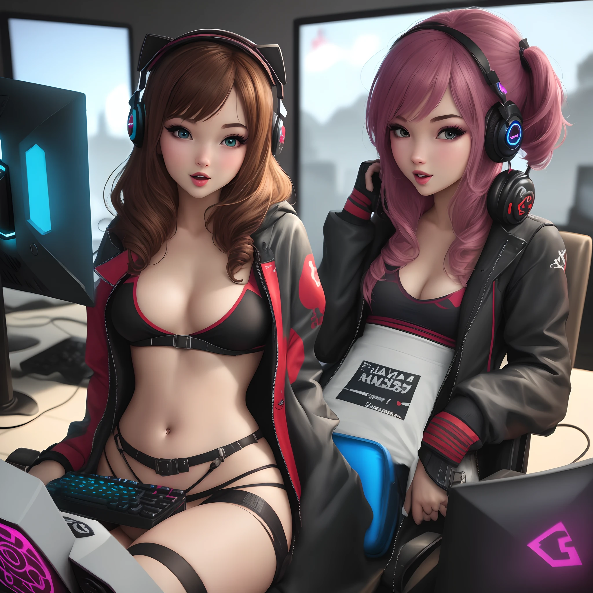 sexy girl gamer