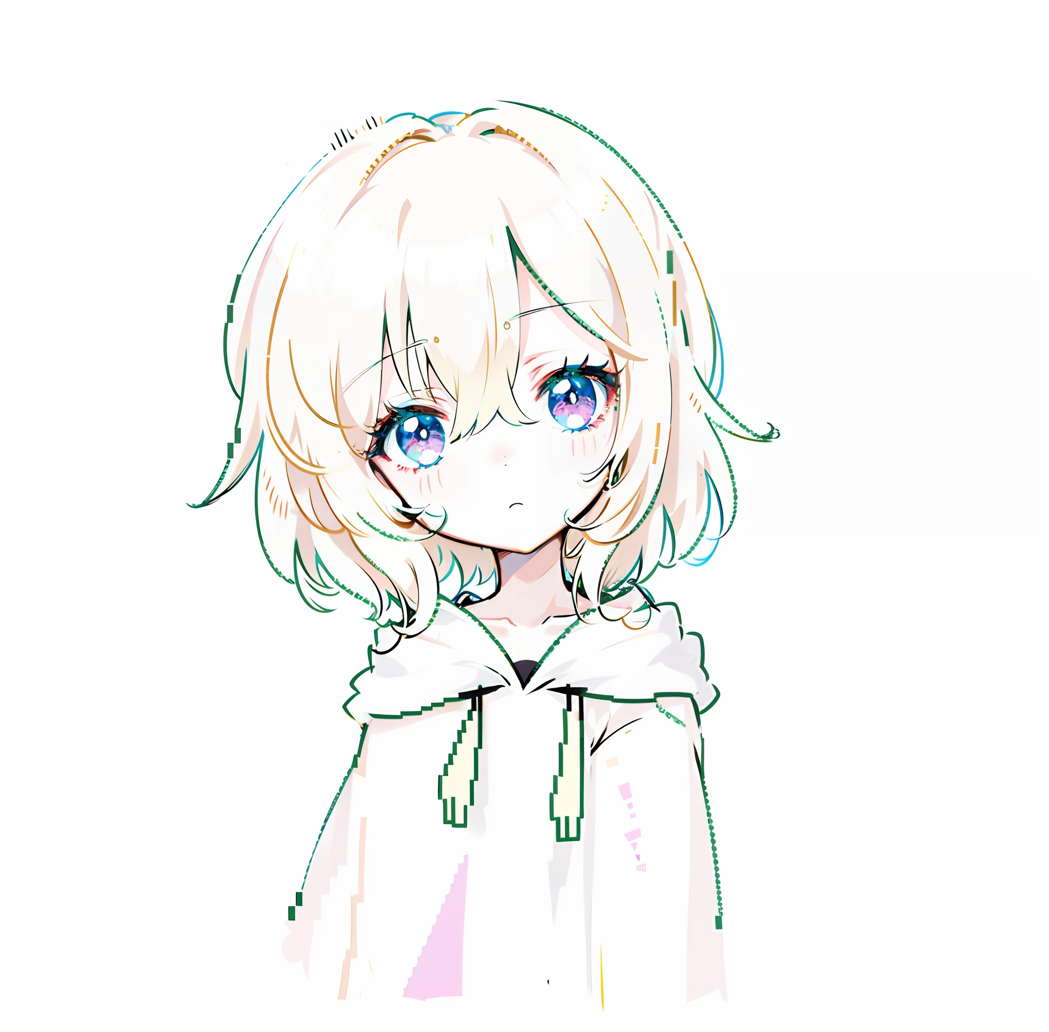 (tmasterpiece,top Quority,best qualtiy),pix,pixelart,1girl,full bodyesbian,a drawing,A girl with a sad expression on her face, clean anime outlines, anime style drawing, flat anime style shading, anime shading), anime sketch, Simple lines of art, thick line art, thick lineart, thick black lineart, Detailed anime soft face, extremely cute anime girl face, Anime Paintings, clean and meticulous anime style, an anime drawing