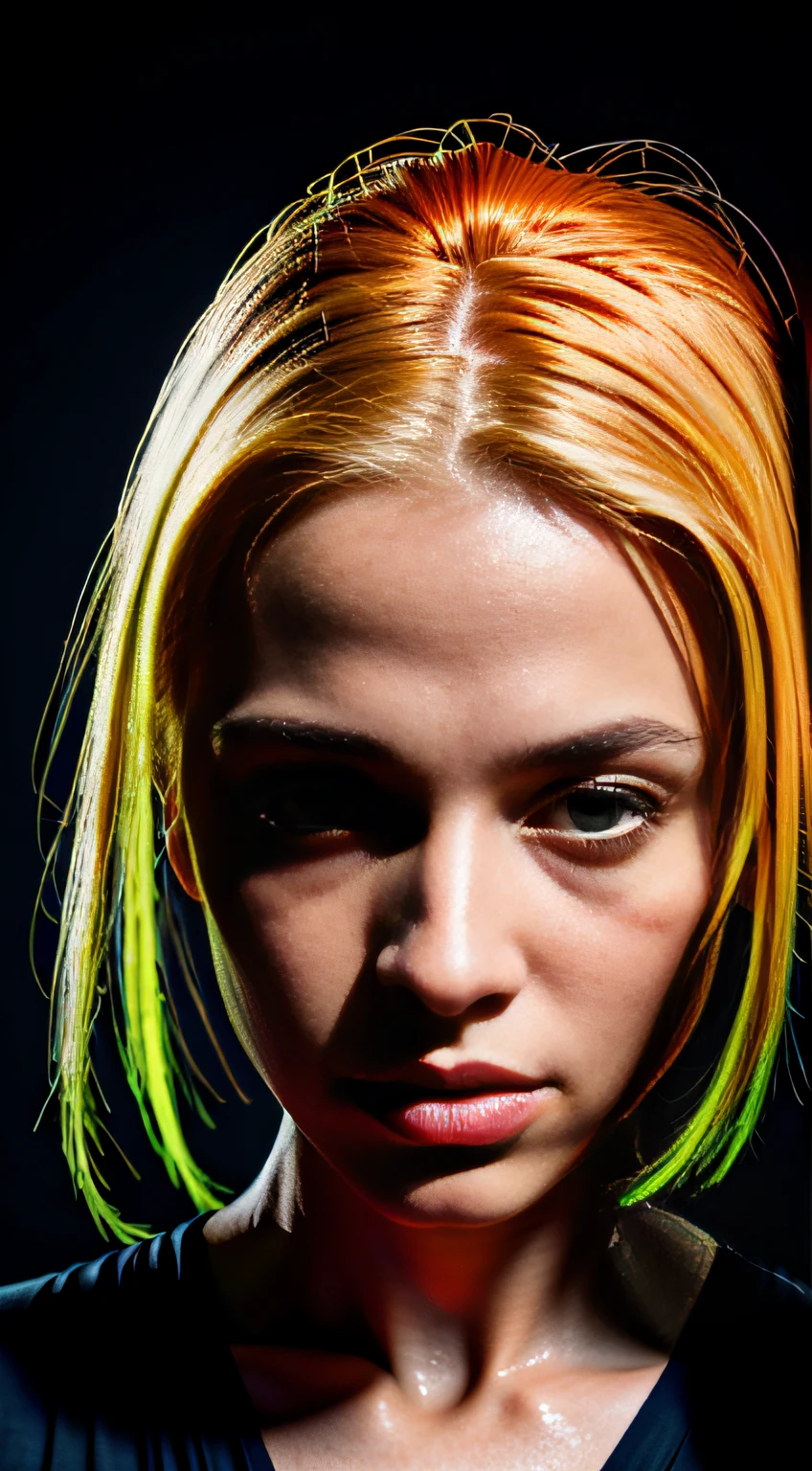 a vibrant professional studio photograph of a young man, pale, gotic, atraente, Amicable, casual, delicioso, intrincado, lindo, feminino, olhos verdes penetrantes, usa um colar ankh de ouro, femme fatale, nouveau, curated collection, annie leibovitz, nikon , premiado, breath-taking, inovador, excelente, excelente, Lensculture Portrait Awards, photoshopado, lighting dramatic, 8 k, high resolution –testp –ar 3:4 –upbeta