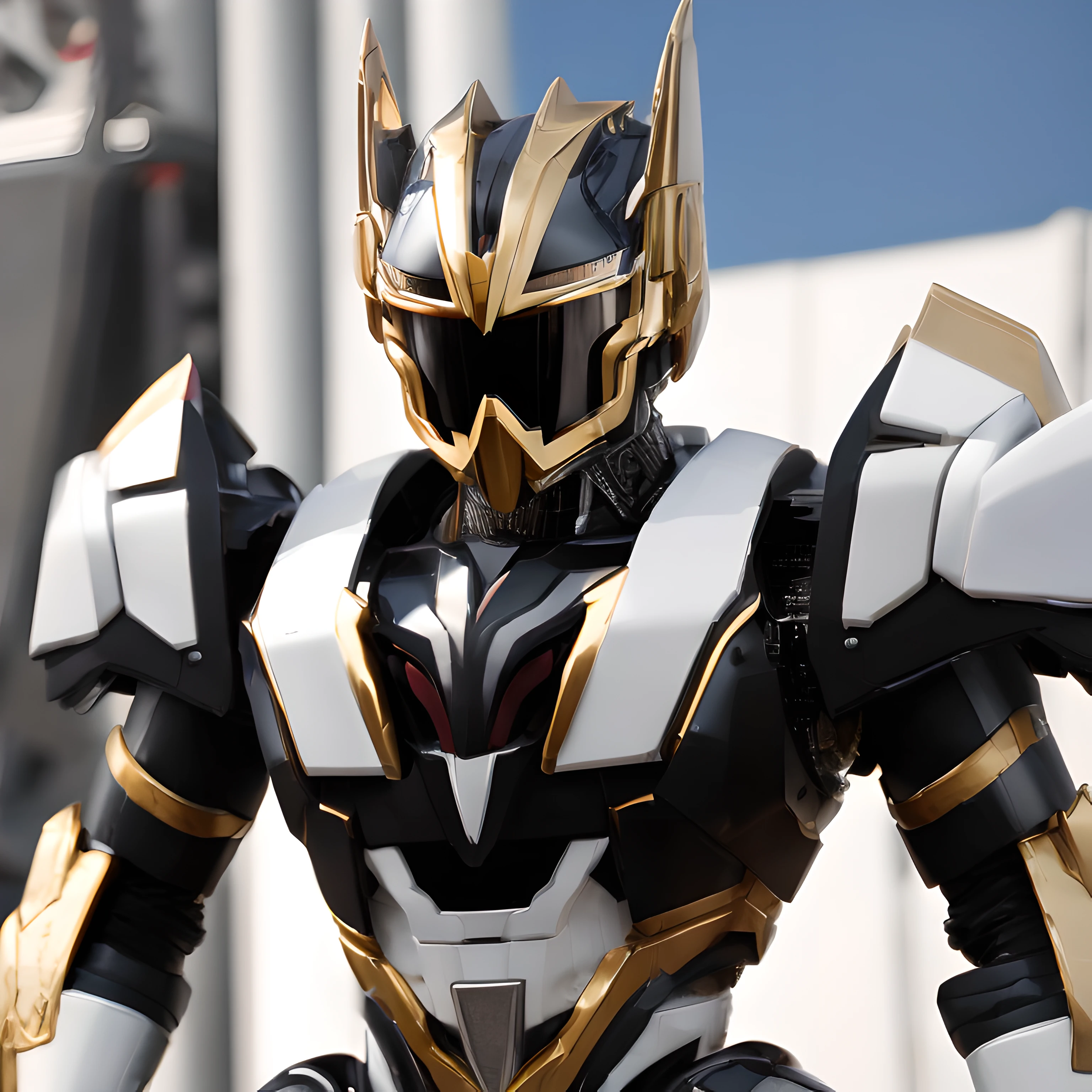 1man, masterpiece,best quality, masterpiece, high detail,detailed face,detailed eyes,rendered eyes,perfect eyes,hip lines,ambient occlusion,crisp image,detailed,amazing,8k,8k wallpaper,8k in megazord cockpit background, high detailed skin,high res, ((male shot)), (running), megazord, mecha, (sitting in megazord cockpit) ((solo)), (black chrome Power Ranger), (((black chrome armor, black chrome hawk helmet, black chrome bodysuit, white belt, black eyes, white gloves))), (((white boots))), gold chrome armor, white gloves, black chrome bodysuit, vambraces, photo-realistic, ultra-realistic, unreal engine,