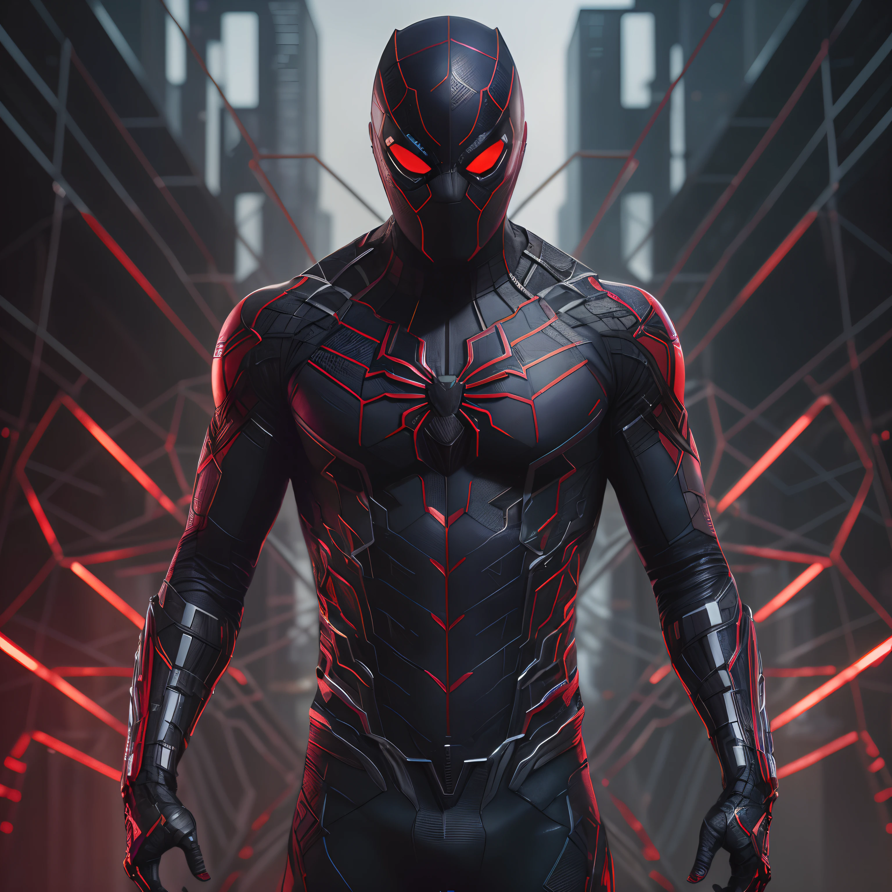 Change the character from spiderman to Black panther, robotic Black panther, black panther as terminator, 3 d render character art 8 k, 8 k cg render, black octane render, 8 k octane render, 8k octane render, ultimate octane render, 8 k high detail concept art, intricate 8 k render, dan mumford. 8 k octane render