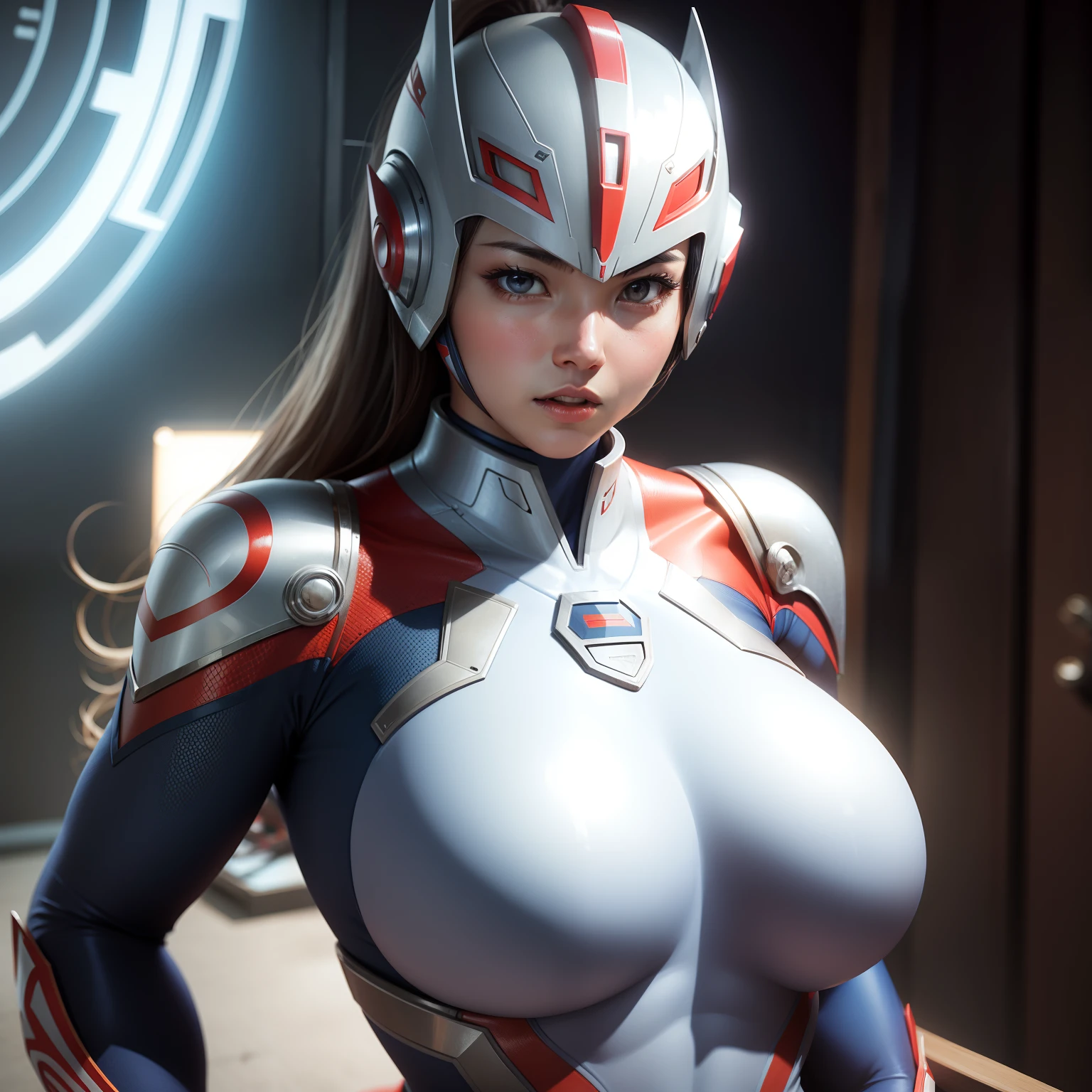 Ultraman with a busty body