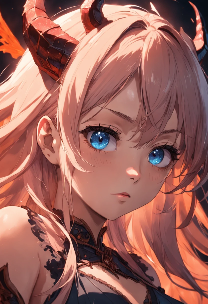 (best quality, highly detailed), RAW photo, masterpiece, Ultra Hig, alluring succubus, dynamic pose, emotional face, detailed face and eyes, deep shadow, intricate, detailed background, film grain, 8k hd
