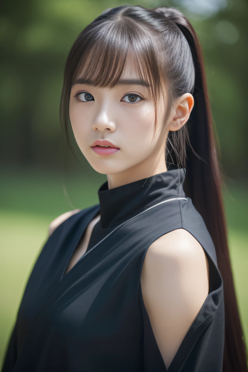 (in 8K、RAW Photos、top-quality、masterpiece:1.2)、(realisitic、Photorealsitic:1.37)、女の子1人、japanes、25-years old、((Woman with good looks、Female ninja,kunoichi))、