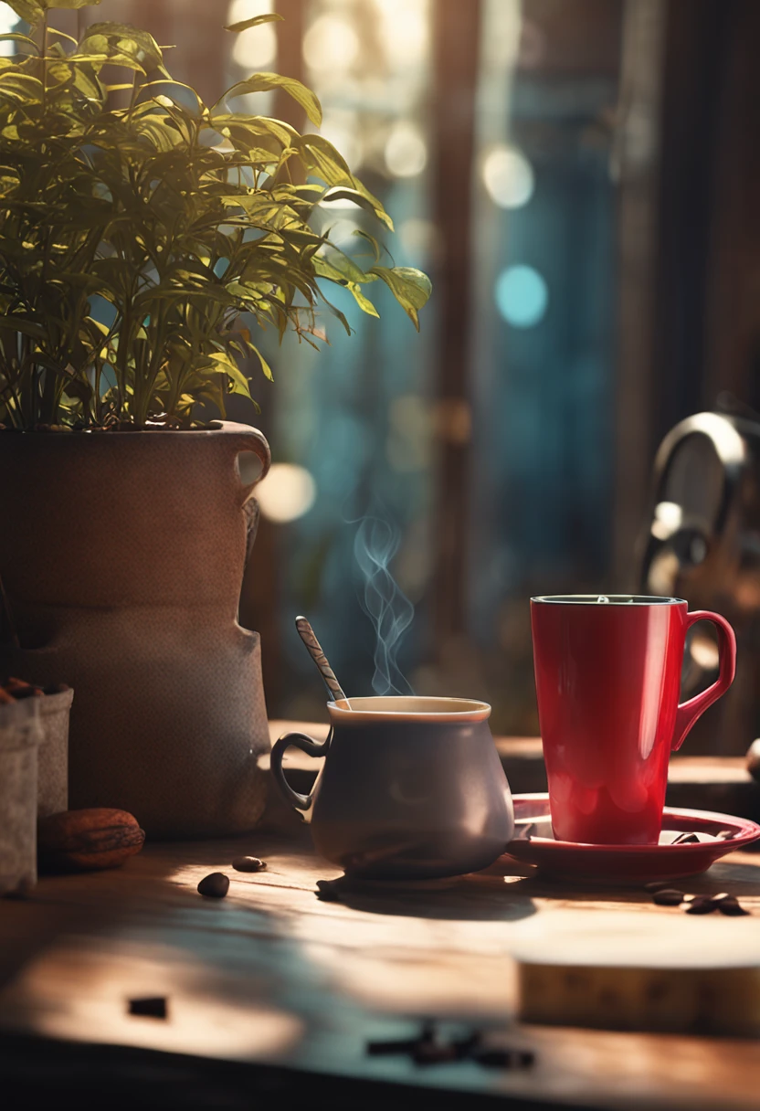 A coffee drinks menu，Contains beautiful and authentic photos of the actual coffee，Coffee drink poster for office area，4K photography，HD output