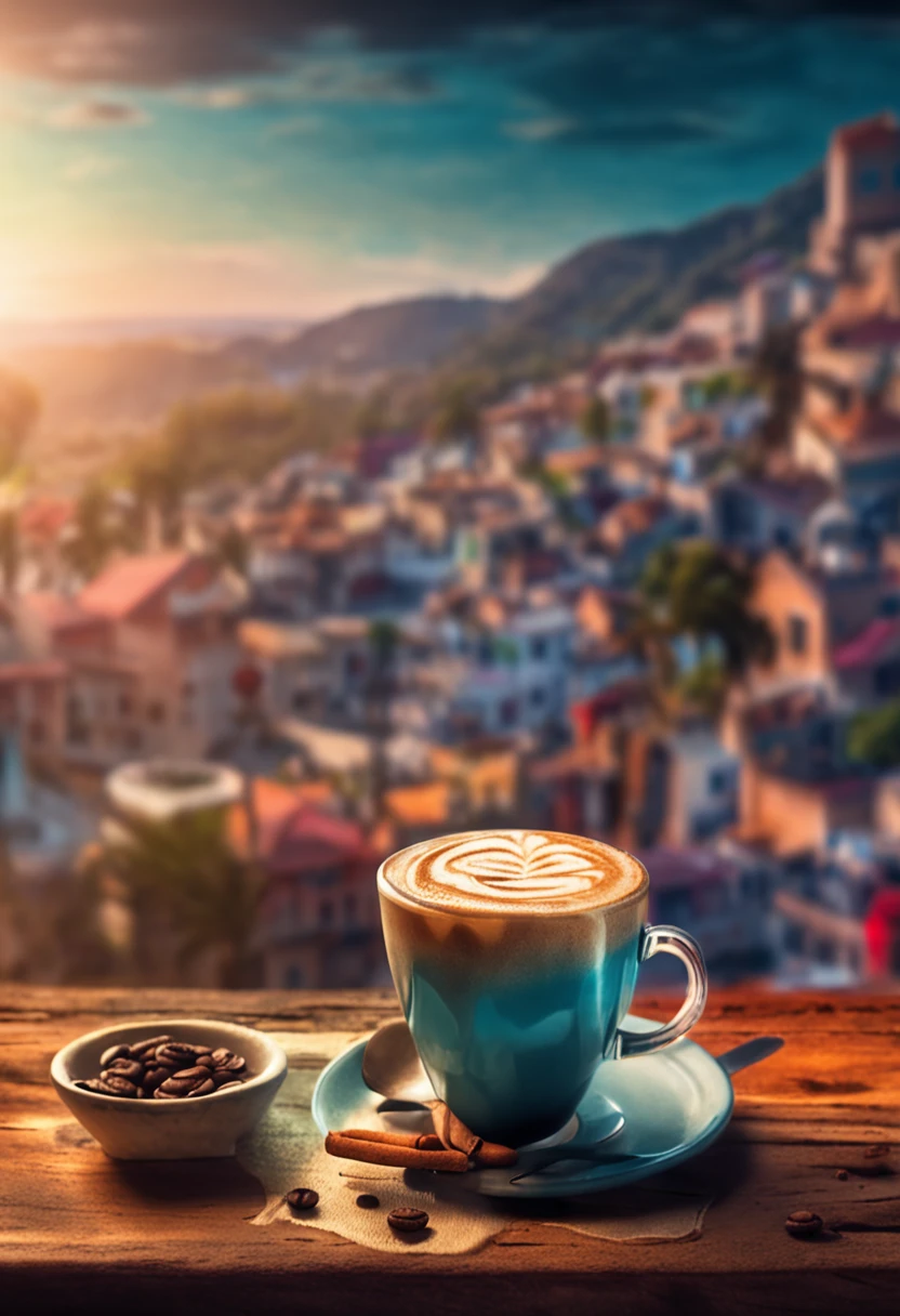 A coffee drinks menu，Contains beautiful and authentic photos of the actual coffee，Coffee drink poster for office area，4K photography，HD output