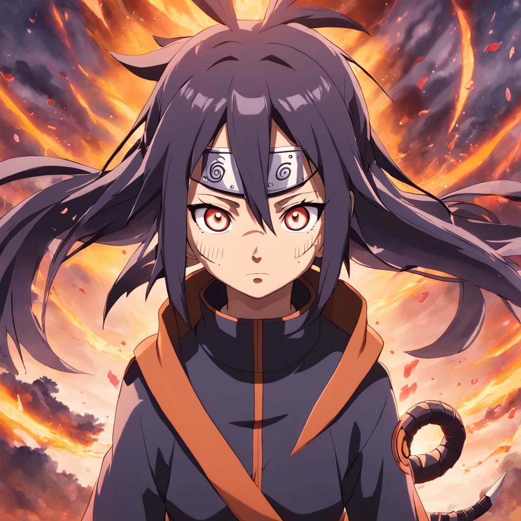 nagato de naruto shippuden com olhos bonitos rouxos