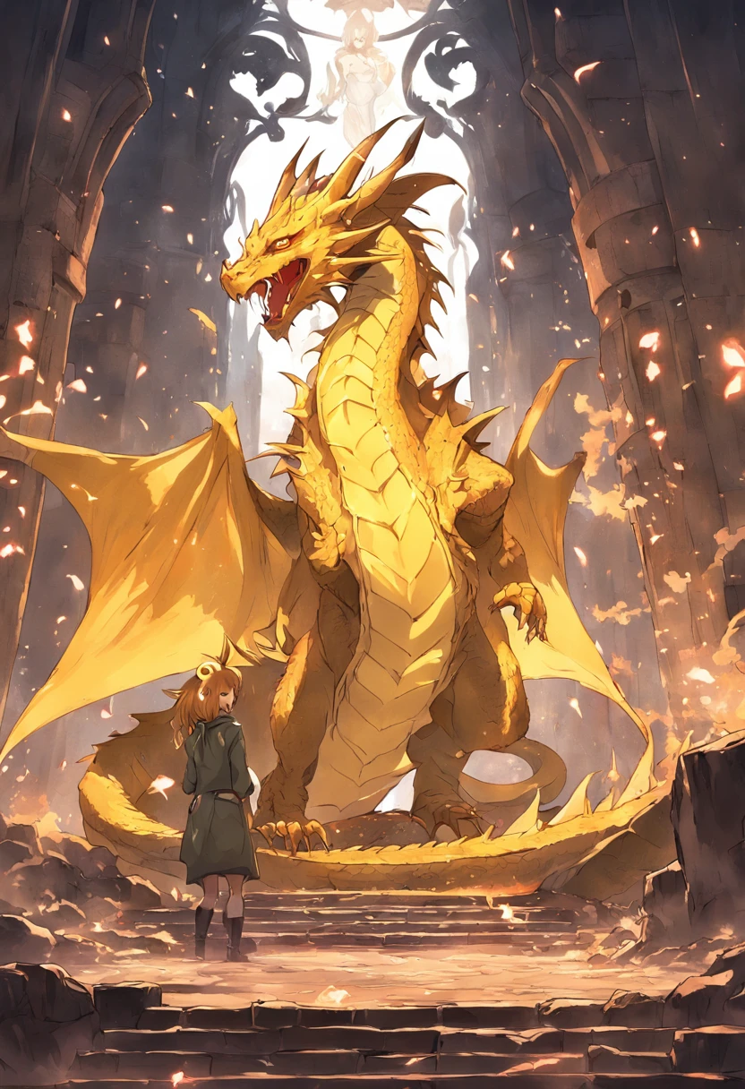 Dragon yellow, RPG, fantasy