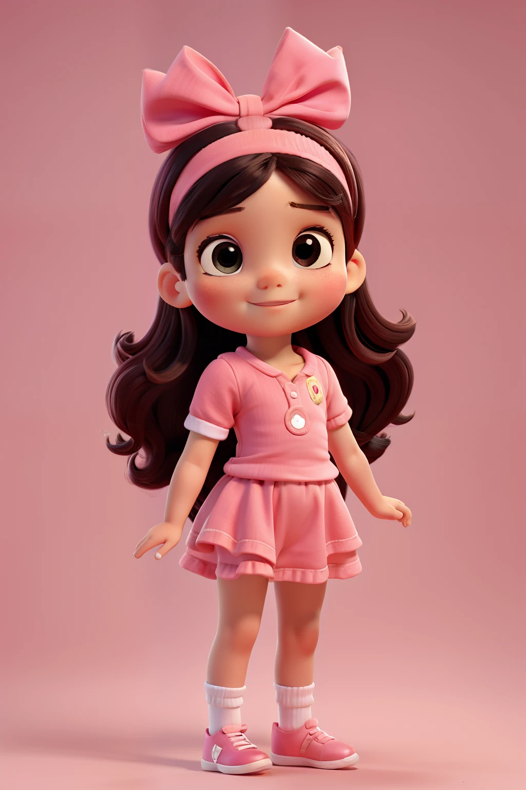 Bebe de 2 anos , pele clara, loira, pouco cabelinho, with pink headband , Body rosa,